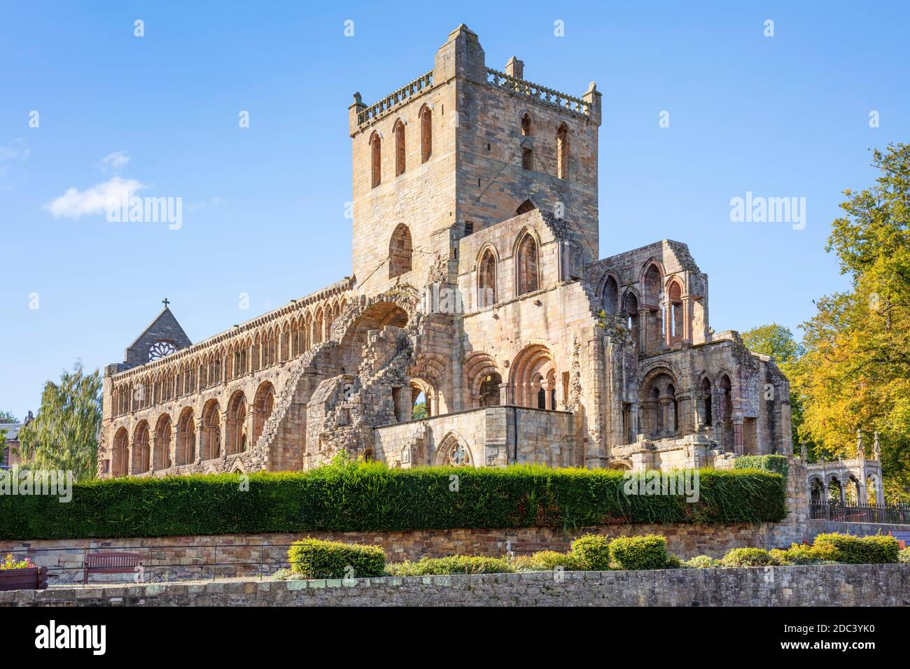 Jedburgh Abbey Jedburgh Scotland Scottish borders Roxburgh, Ettrick and Lauderdale Scotland GB UK Europe Stock Photo