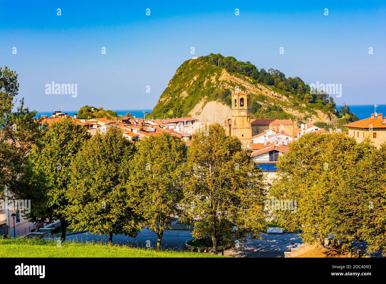 Town of Getaria, Gipuzkoa, Basque Country, Spain, Europe Stock Photo