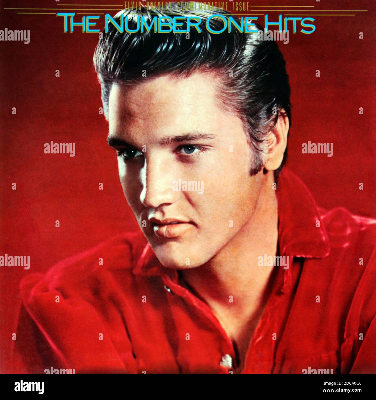 Elvis Presley: LP front cover 'The Number One Hits' Stock Photo - Alamy