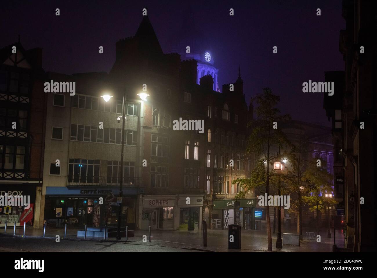 Early morning mist at Speakers Corner in Nottingham City