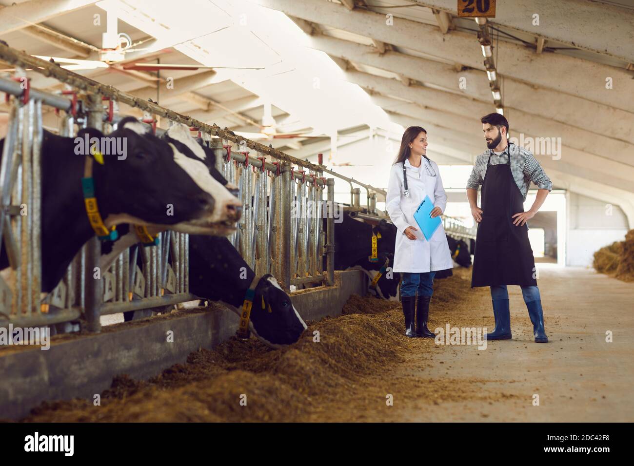 Man woman hay barn hires stock photography and images Alamy