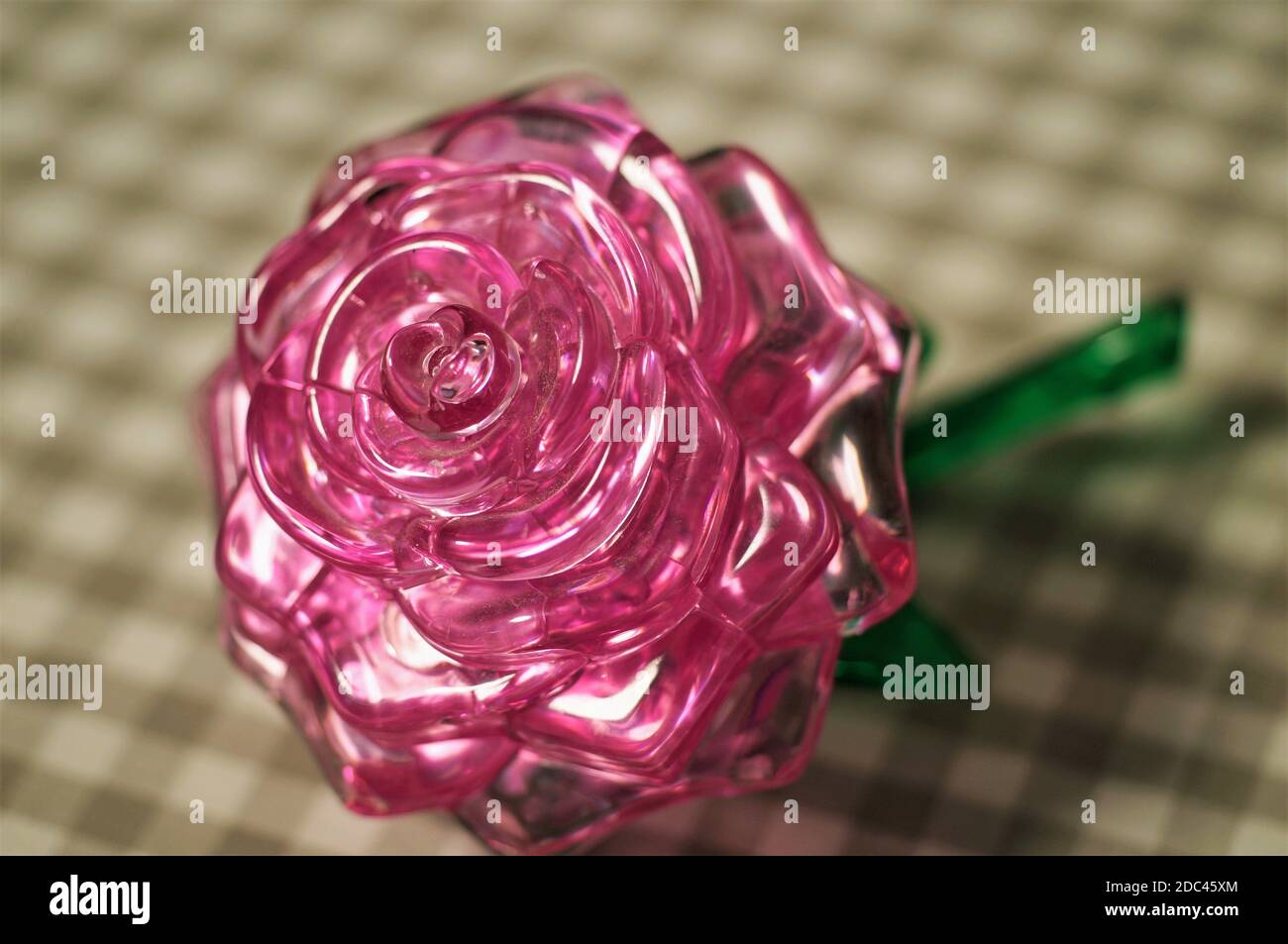 artificial big red rose flower close-up shot Stock Photo - Alamy