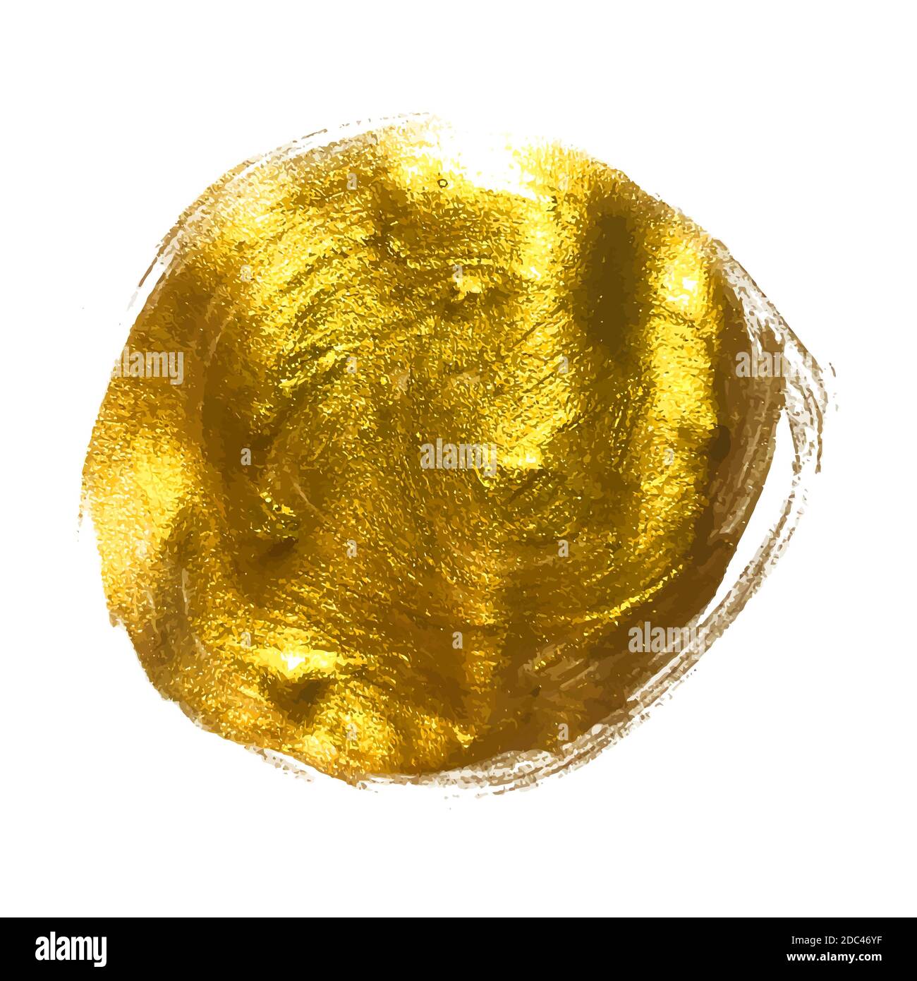 Gold Paint Glittering Textured Art Illustration. Illustration Stock ...