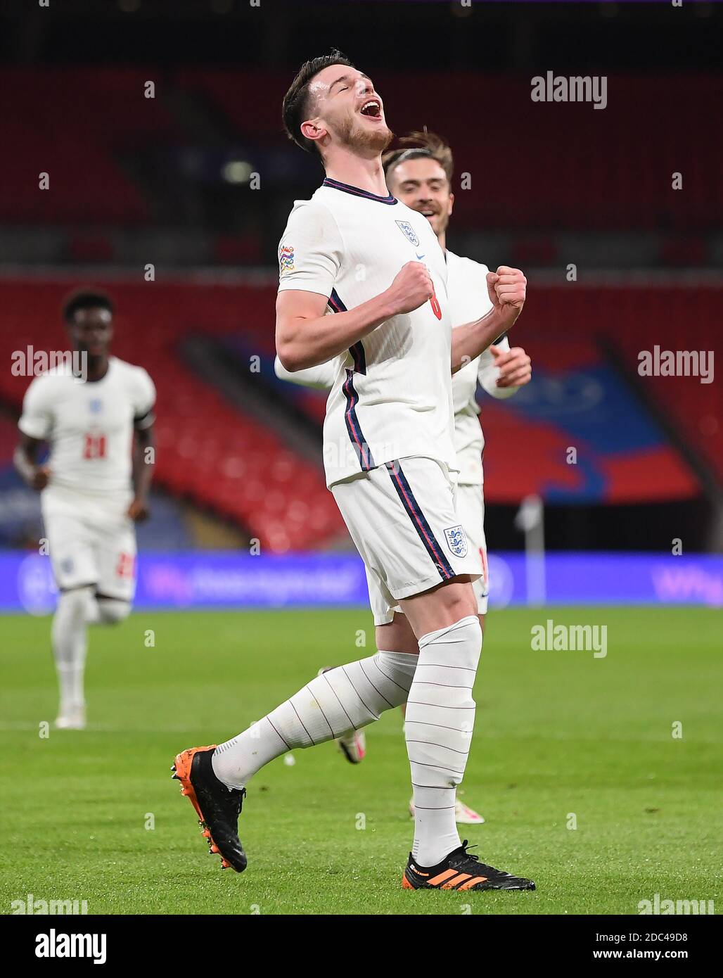 Declan Rice For England England's Declan Rice celebrates scoring his side's first goal of the ...