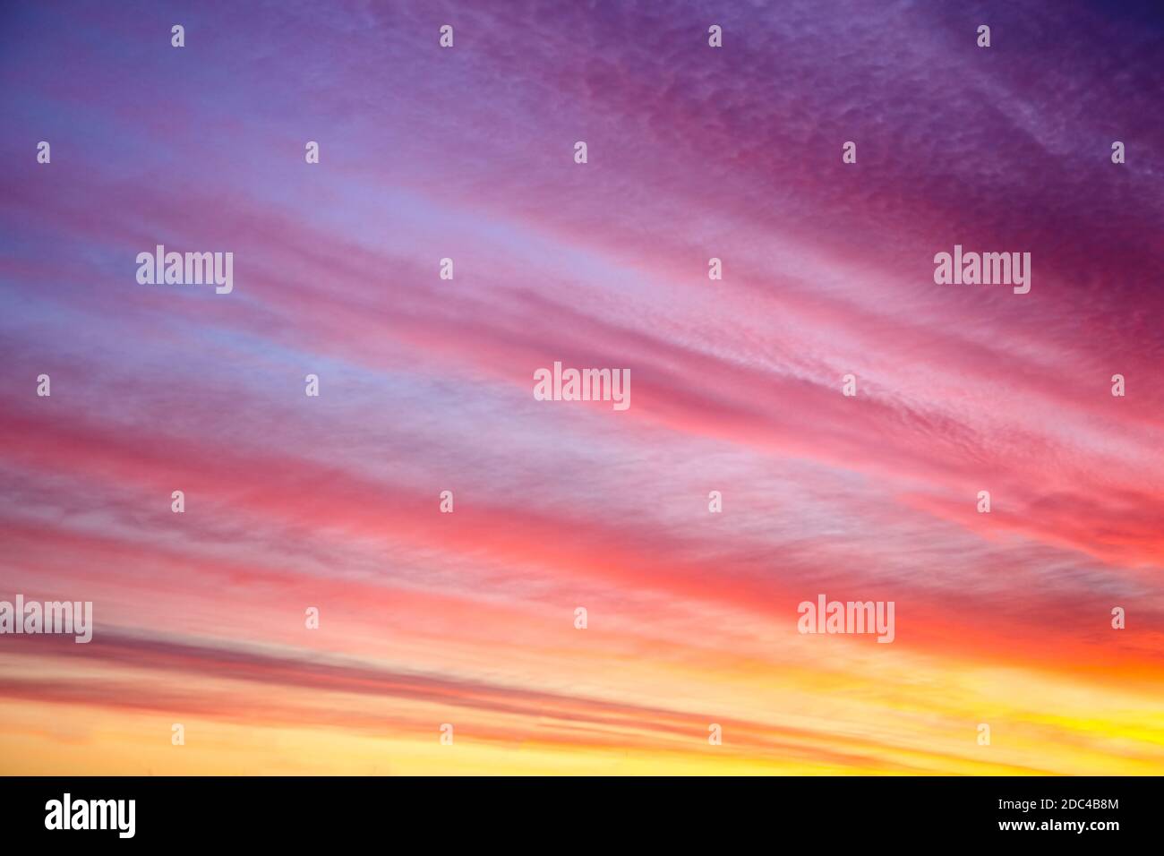 Beautiful sunset or sunrise background. Dawn. Sky with clouds Stock ...