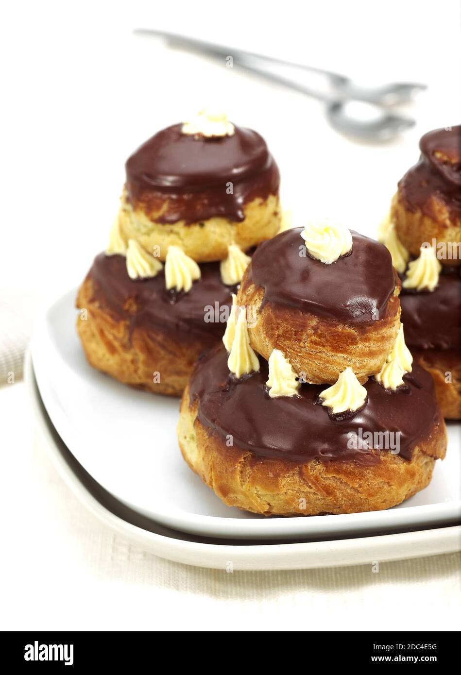 FRENCH CAKE CALLED CHOCOLATE RELIGIEUSE Stock Photo Alamy