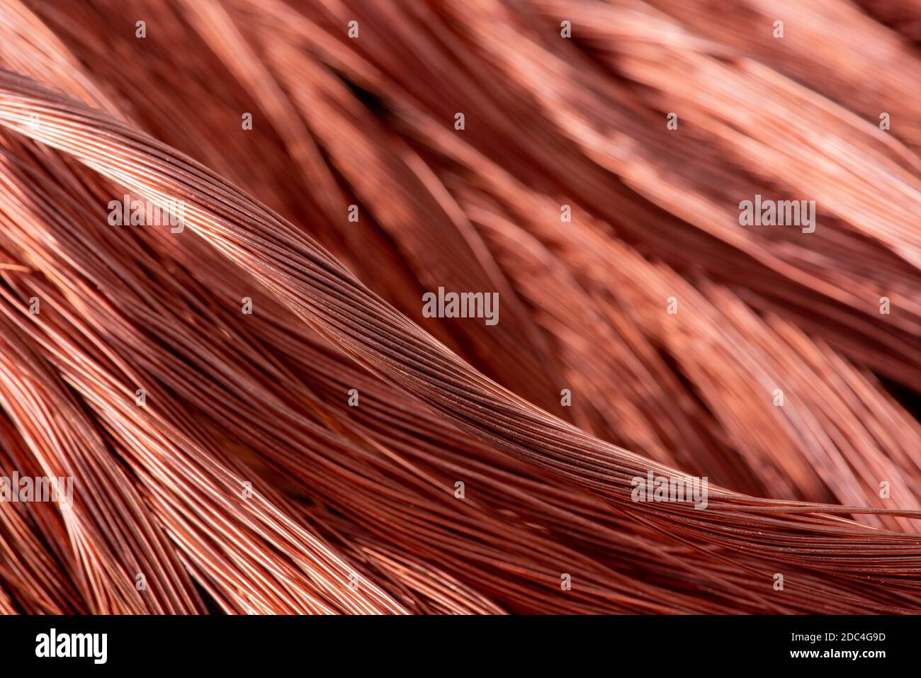 Copper wire nonferrous metals, product metalworking industry Stock Photo Alamy
