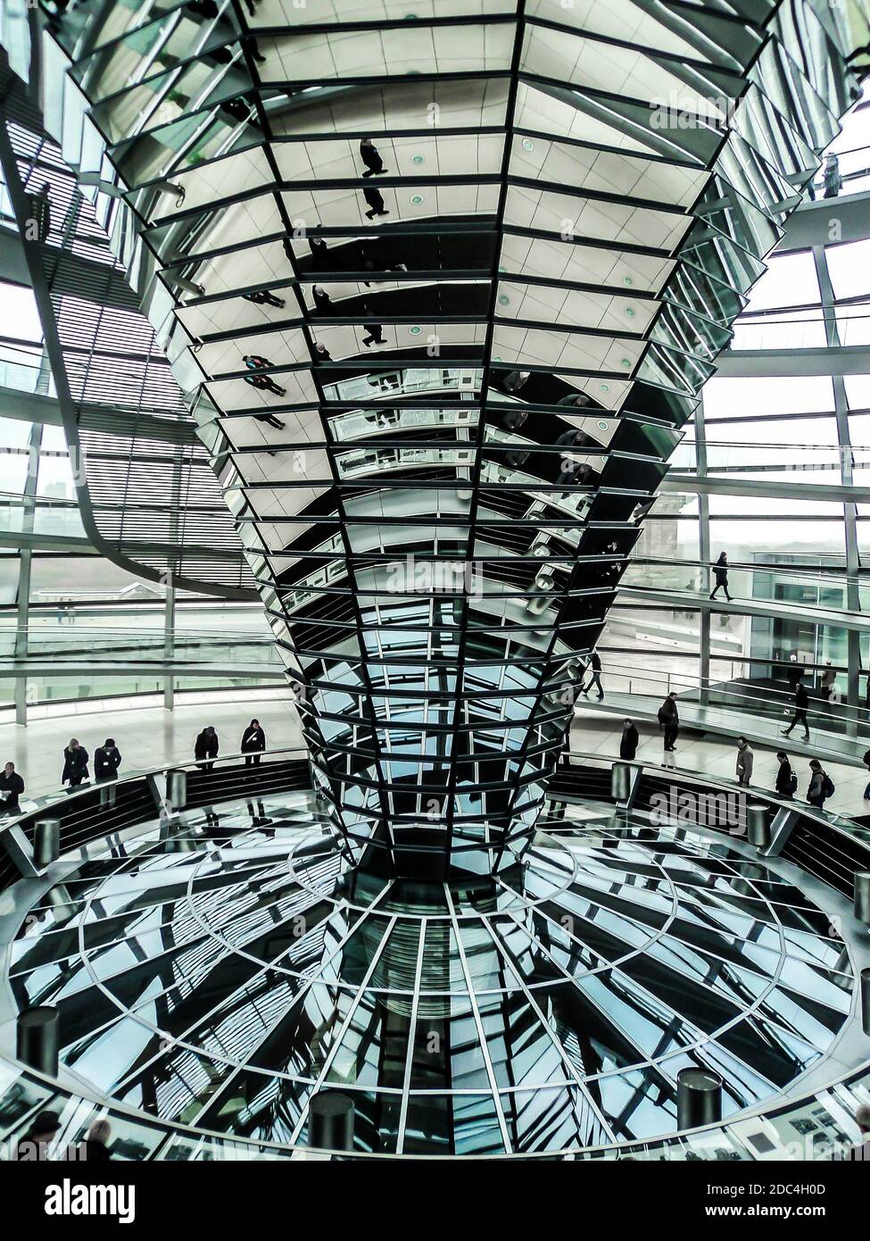 View of Reichstag dome. Berlin, Germany. Stock Photo