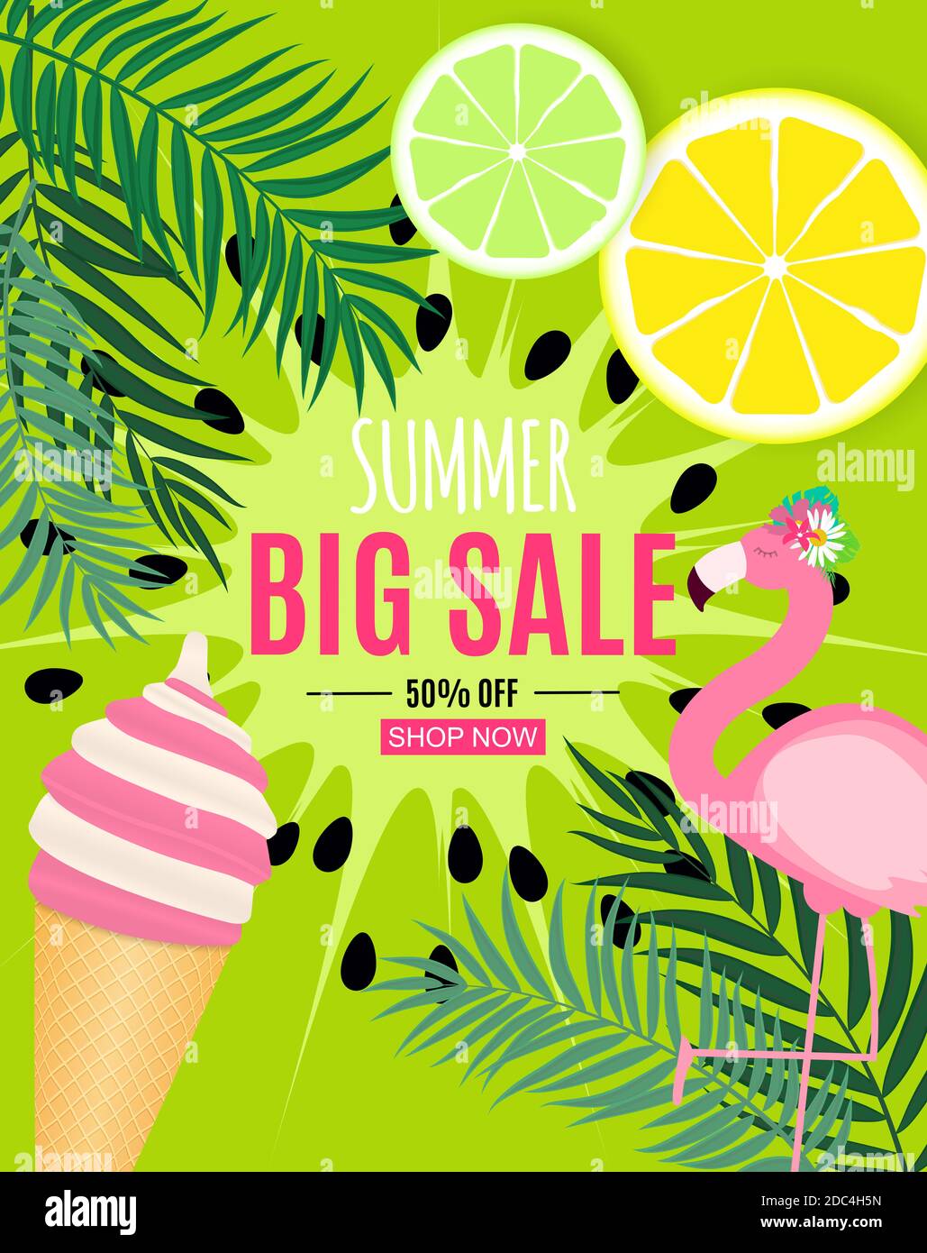 Abstract Summer Sale Background. Illustration Stock Photo - Alamy
