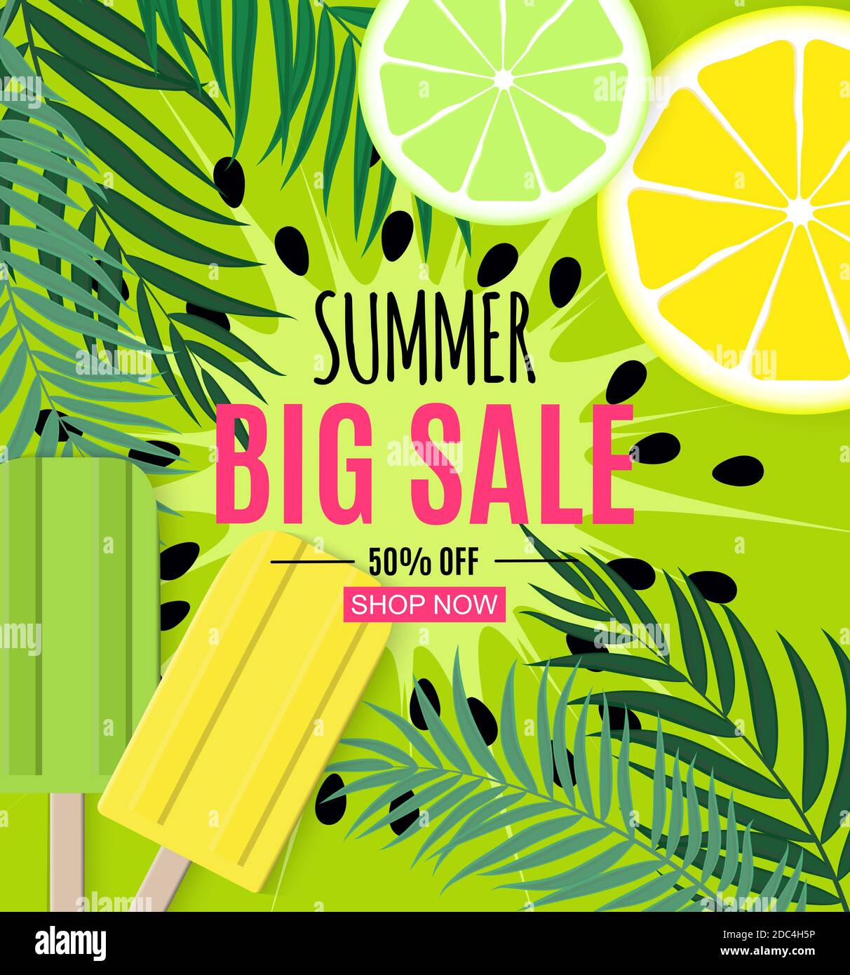 Abstract Summer Sale Background. Illustration Stock Photo - Alamy
