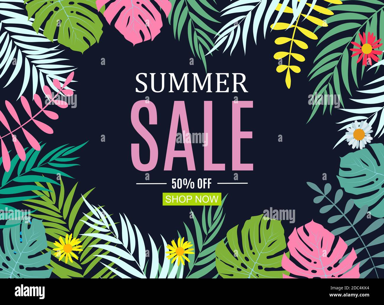 Abstract Summer Sale Background. Illustration Stock Photo - Alamy