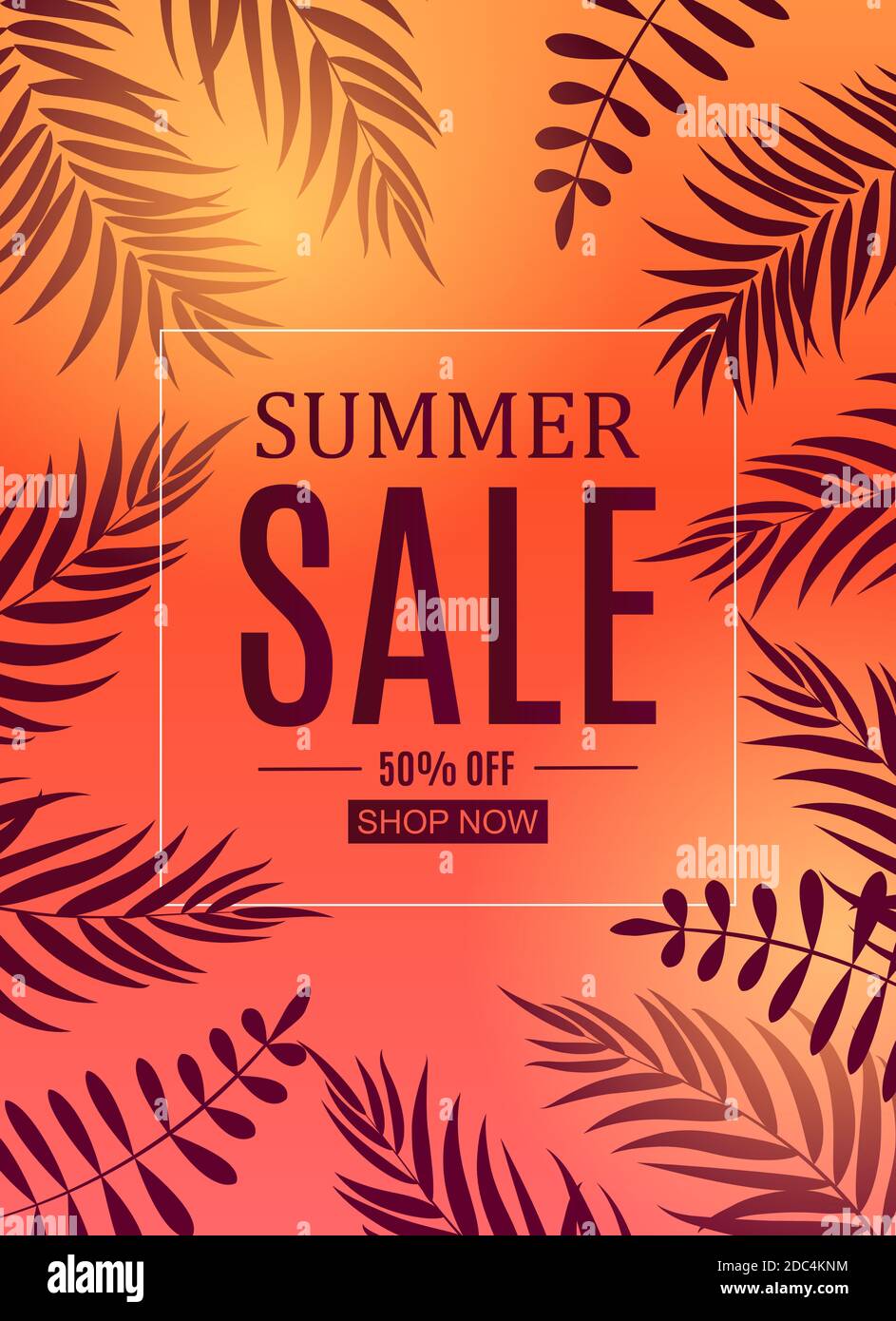 Abstract Summer Sale Background. Illustration Stock Photo - Alamy