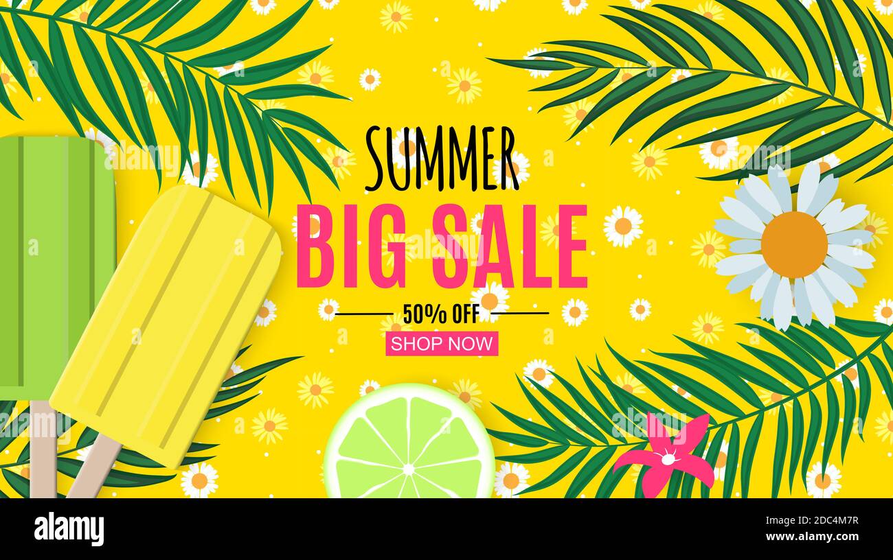 Abstract Summer Sale Background. Illustration Stock Photo - Alamy