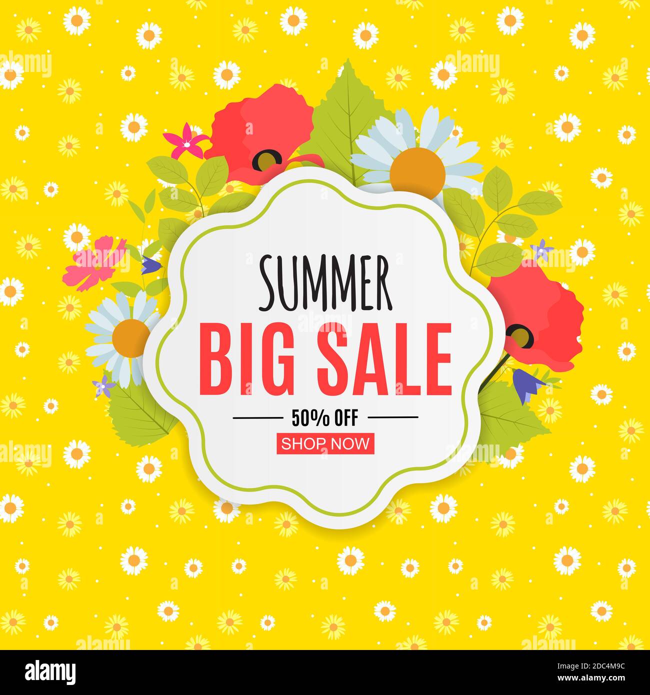 Abstract Summer Sale Background. Illustration Stock Photo - Alamy