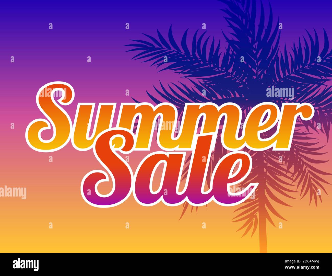 Abstract Summer Sale Background. Illustration Stock Photo - Alamy