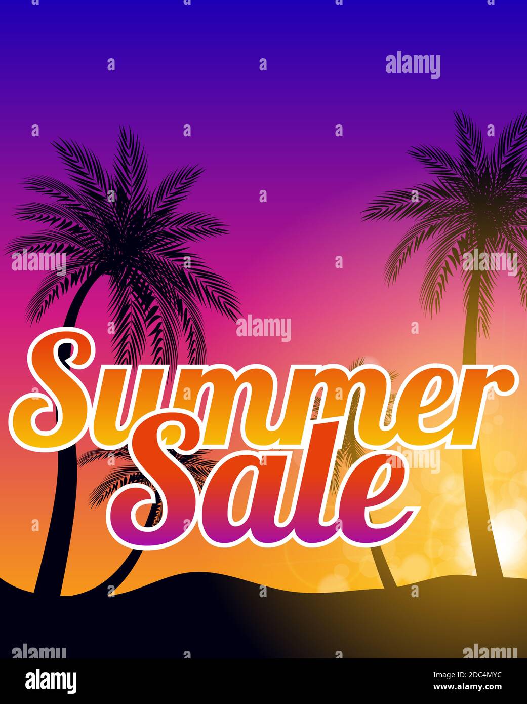 Abstract Summer Sale Background. Illustration Stock Photo - Alamy