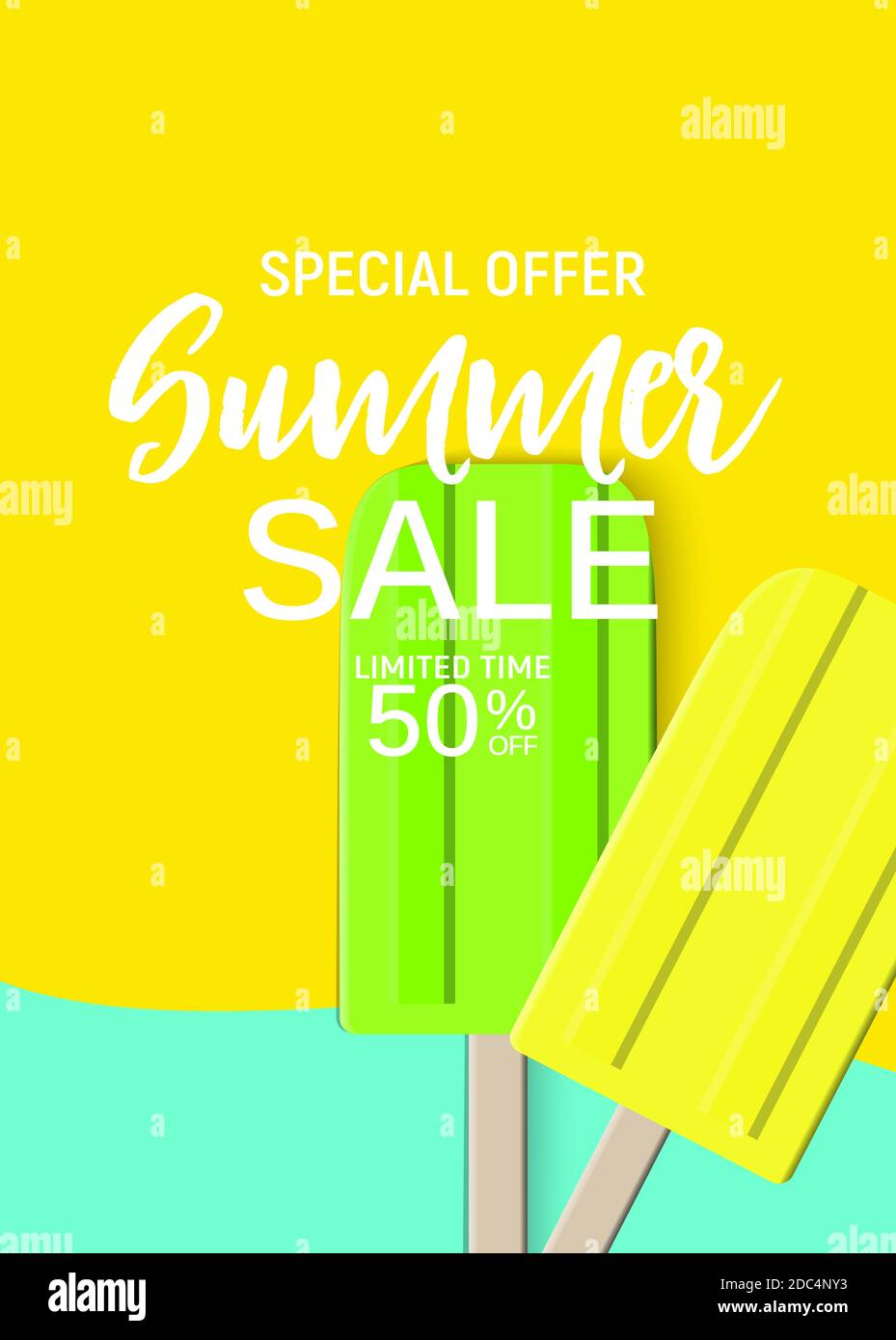 Abstract Summer Sale Background. Illustration Stock Photo - Alamy