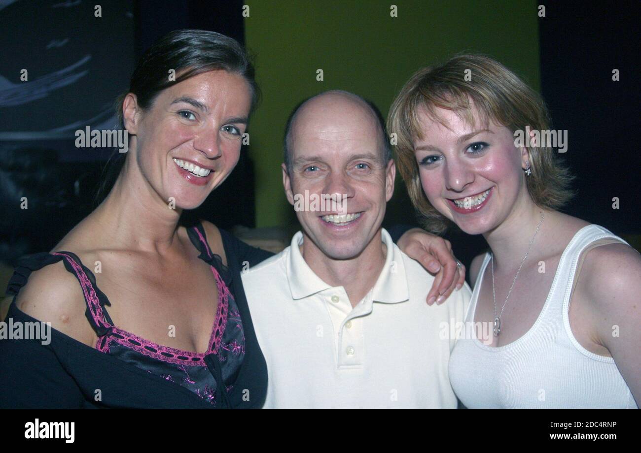 EXCLUSIVE Miami Beach, FL 2-16-2003 Olympic Champions Katarina Witt, Scott Hamilton and Sarah Hughes (not performing) at Doraku Restaurant after performing at the figure skating production  of Smucker's Stars on Ice. Photo By Adam Scull/PHOTOlink Stock Photo