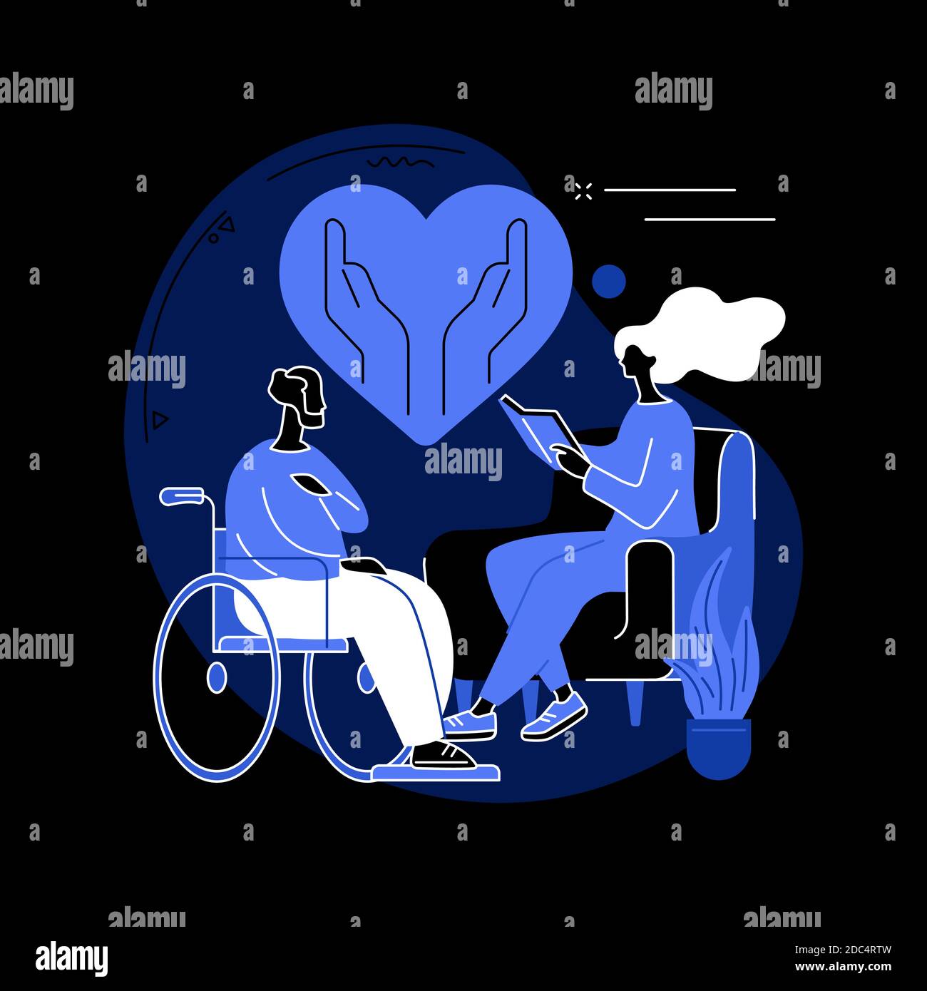 Social services abstract concept vector illustration Stock Vector Image