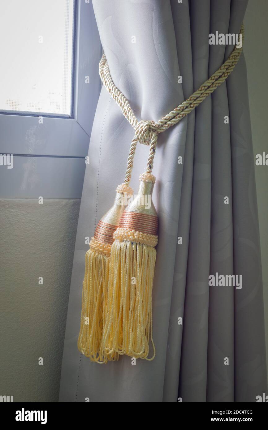 Luxury fabric curtains draped hi-res stock photography and images - Alamy