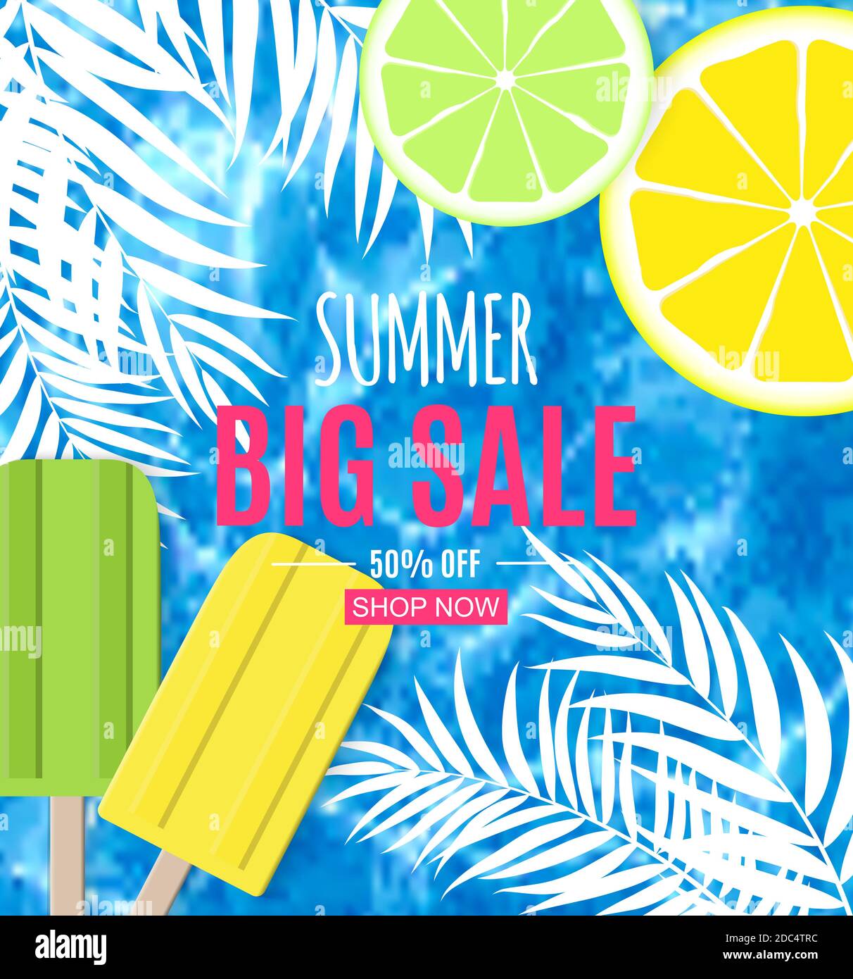 Abstract Summer Sale Background. Illustration Stock Photo - Alamy