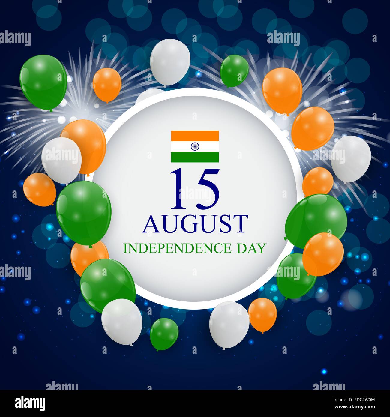 15th August India Independence Day celebration background. Illustration ...