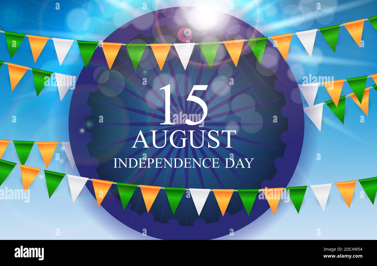 15th August India Independence Day celebration background. Illustration ...