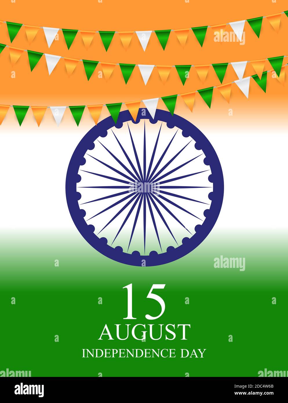 15th August India Independence Day celebration background. Illustration ...