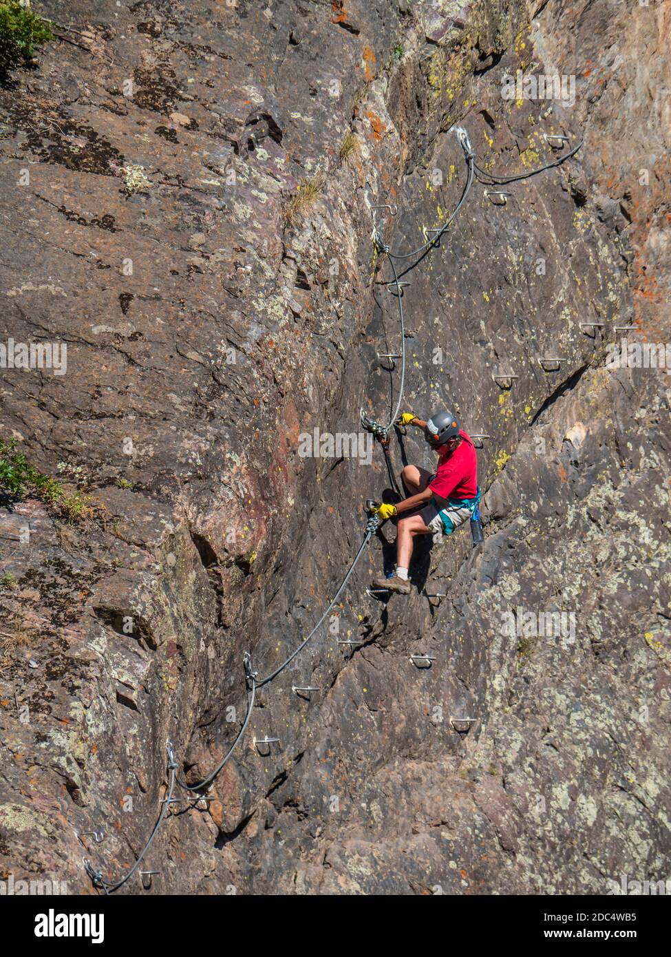 Ouray Via Ferrata, Ouray, Colorado Stock Photo Alamy