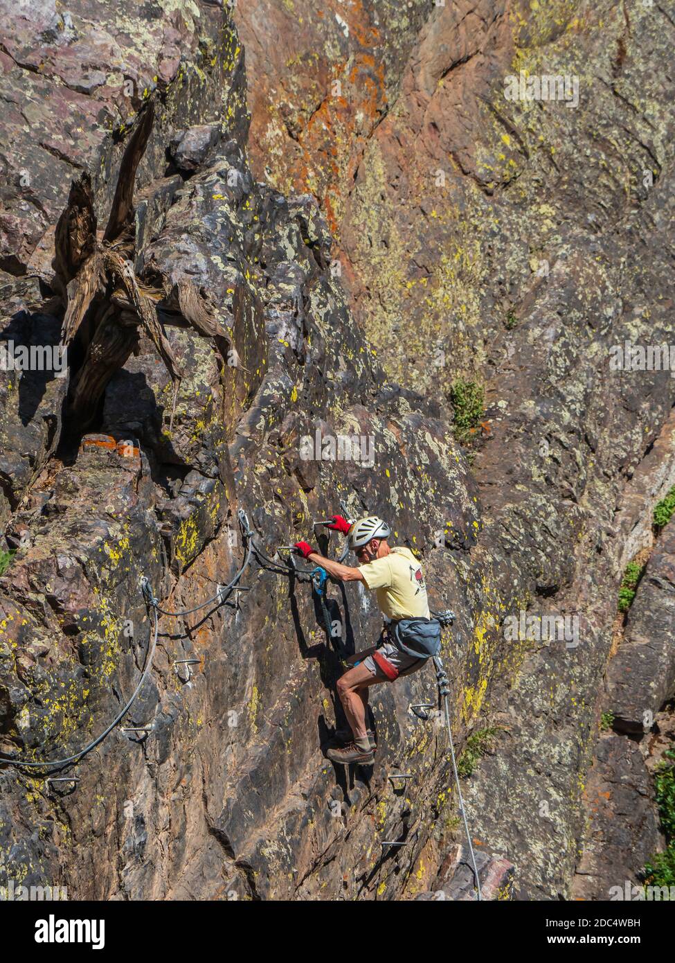 Ouray Via Ferrata, Ouray, Colorado Stock Photo Alamy