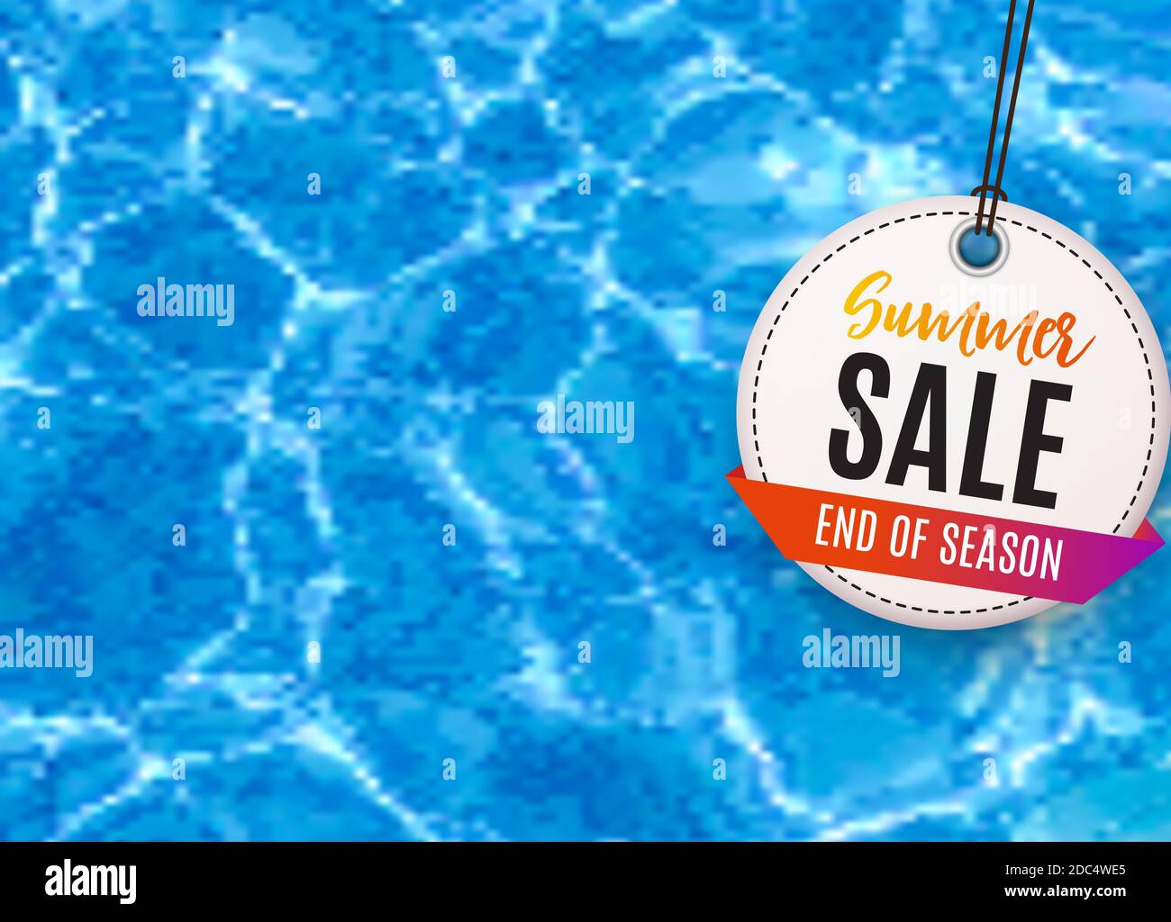 Abstract Summer Sale Background. Illustration Stock Photo - Alamy