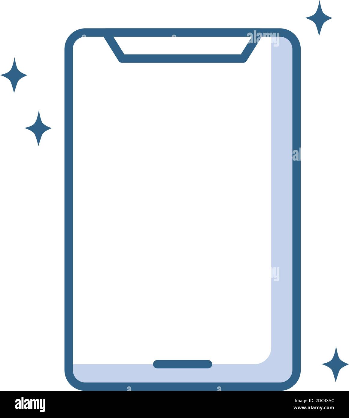 mobile phone device gadget technology vector illustration line style ...
