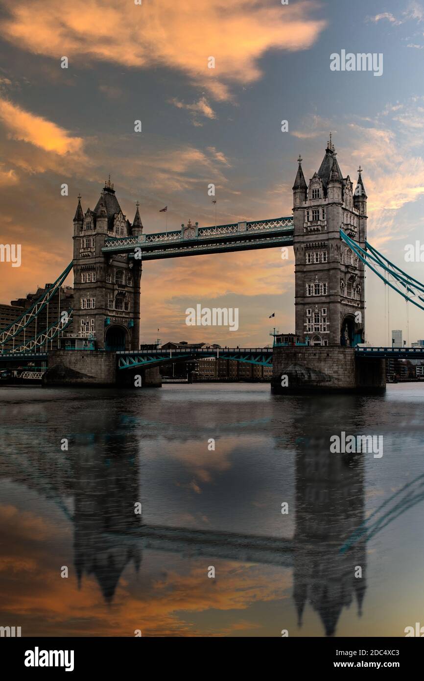 Shots of the city of london during a rainy day Stock Photo