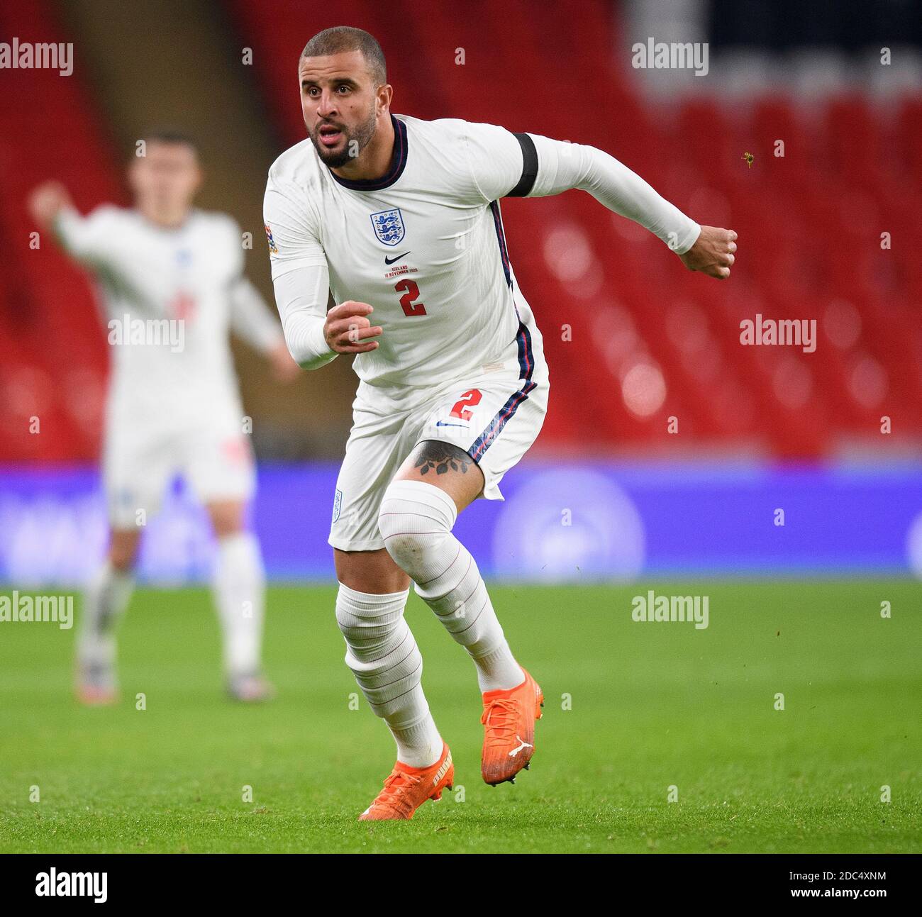 Wembley Stadium, London, 18th Nov 2020.   Engand’s Kyle Walker  England v Iceland - UEFA Nations League - Group A2 - Wembley Picture Credit : © Mark Pain / Alamy Live News Stock Photo