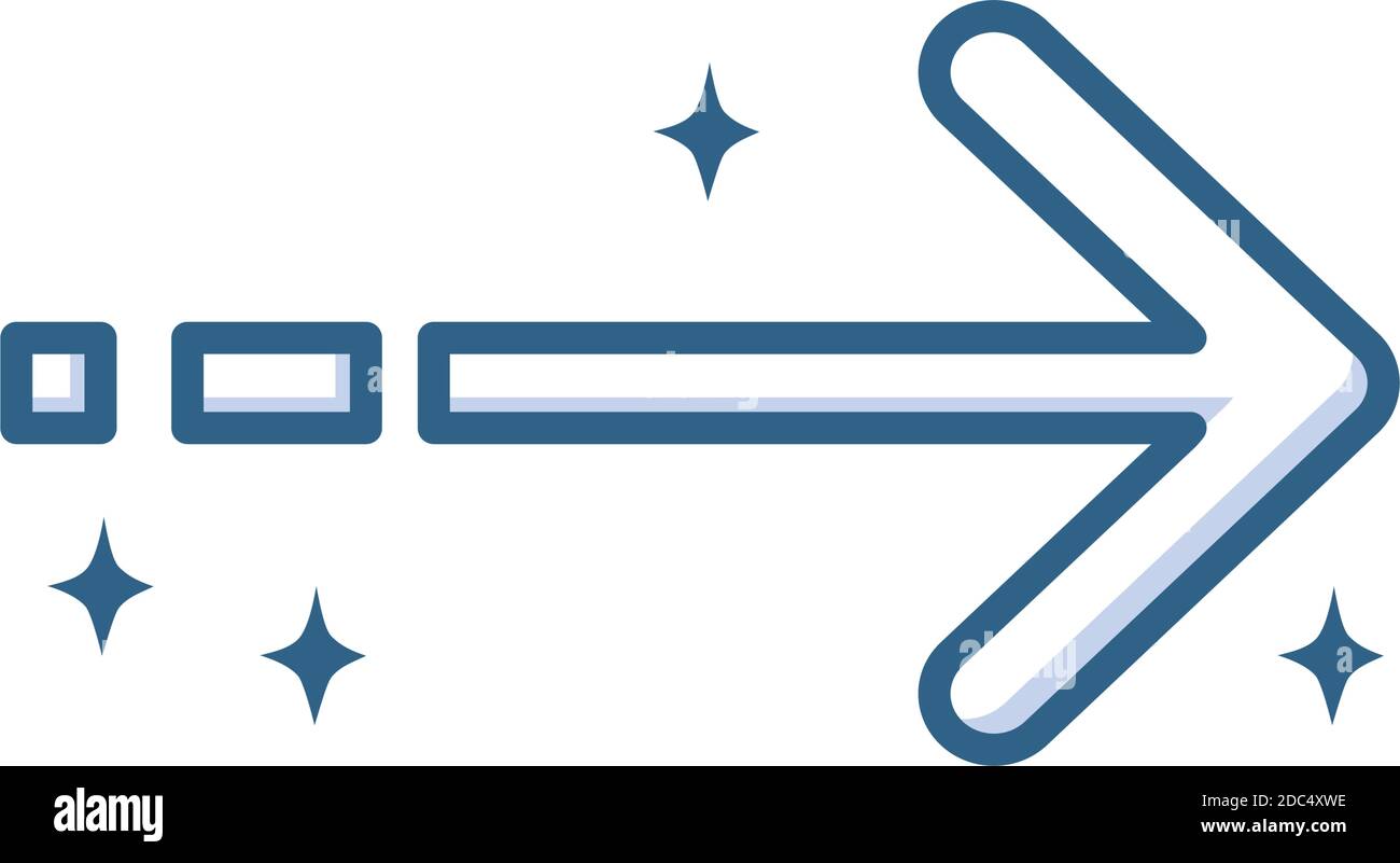 arrow select direction vector illustration line style icon Stock Vector ...