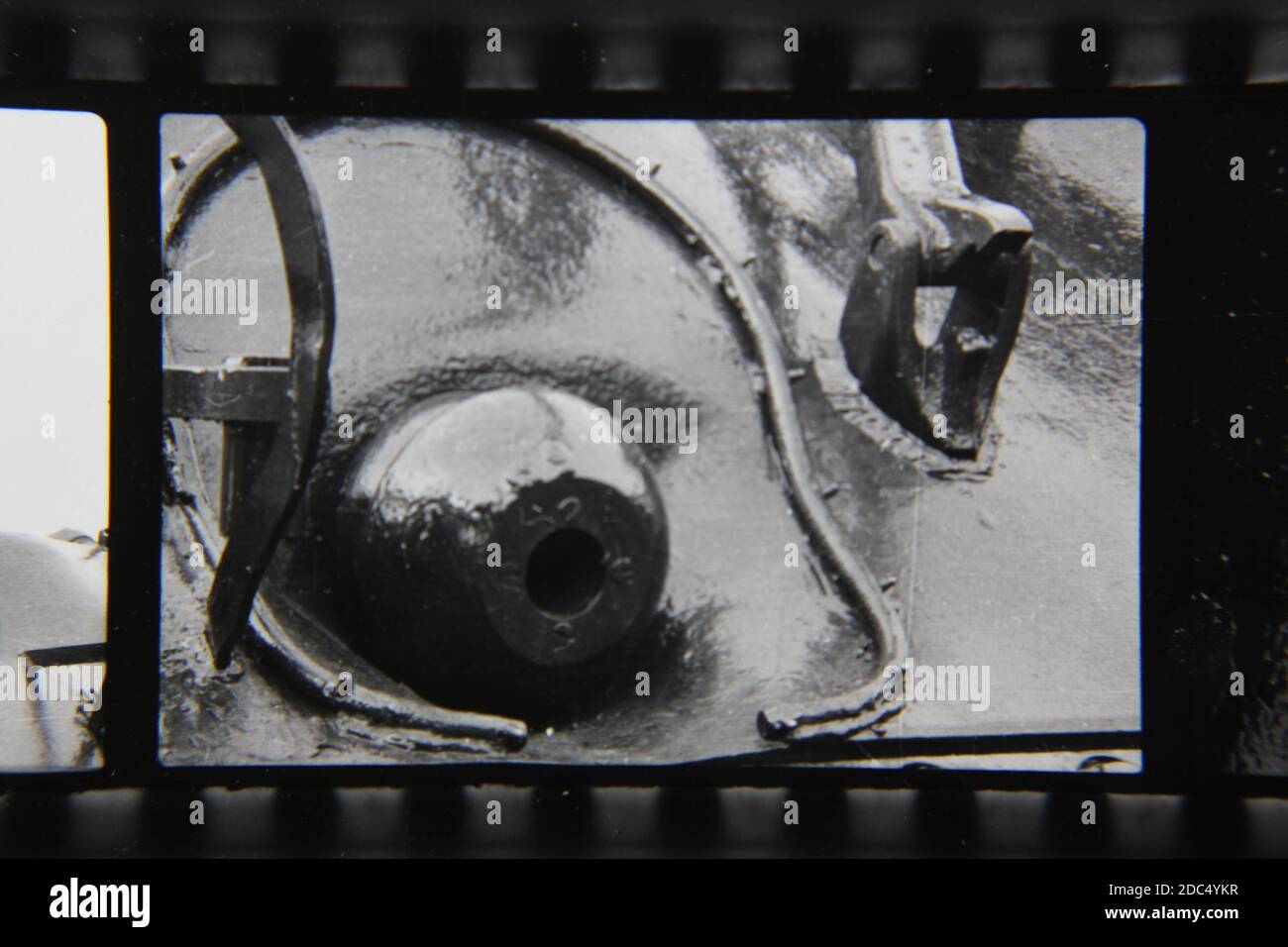 Fine 1970s vintage black and white photography closeup of a formidable ...