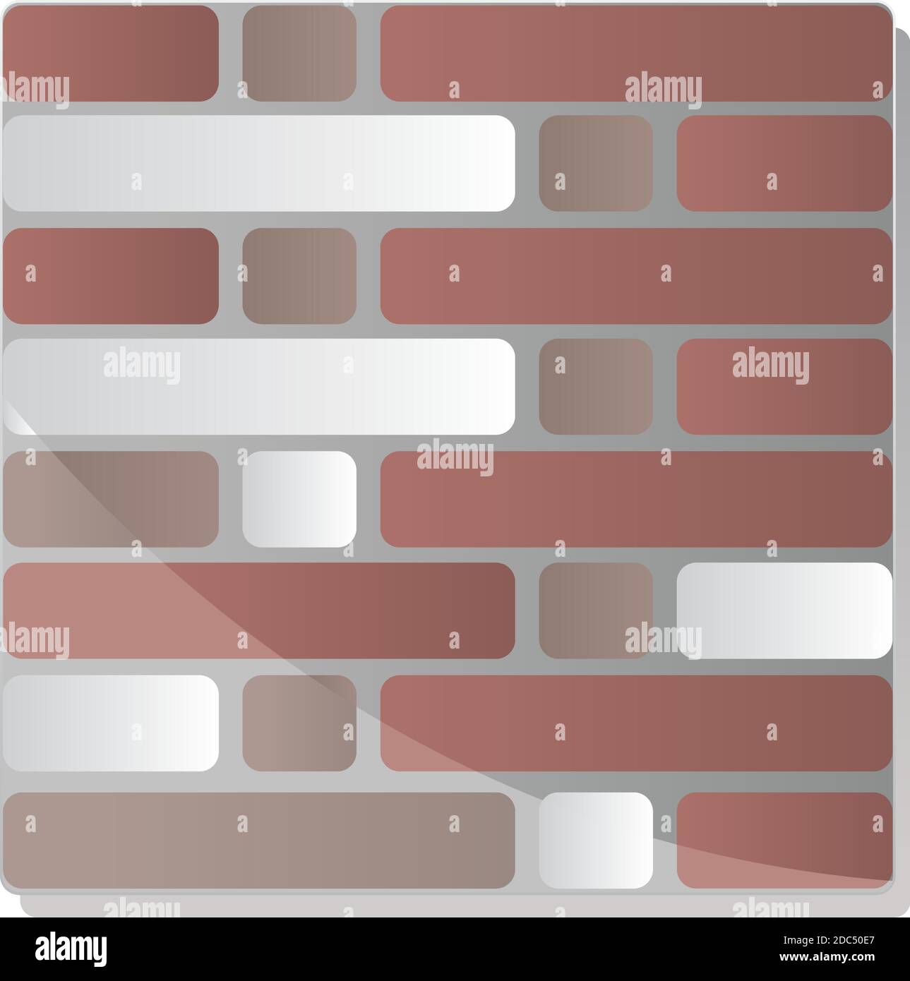 seamless texture of a decorative bricks vector illustration Stock Vector
