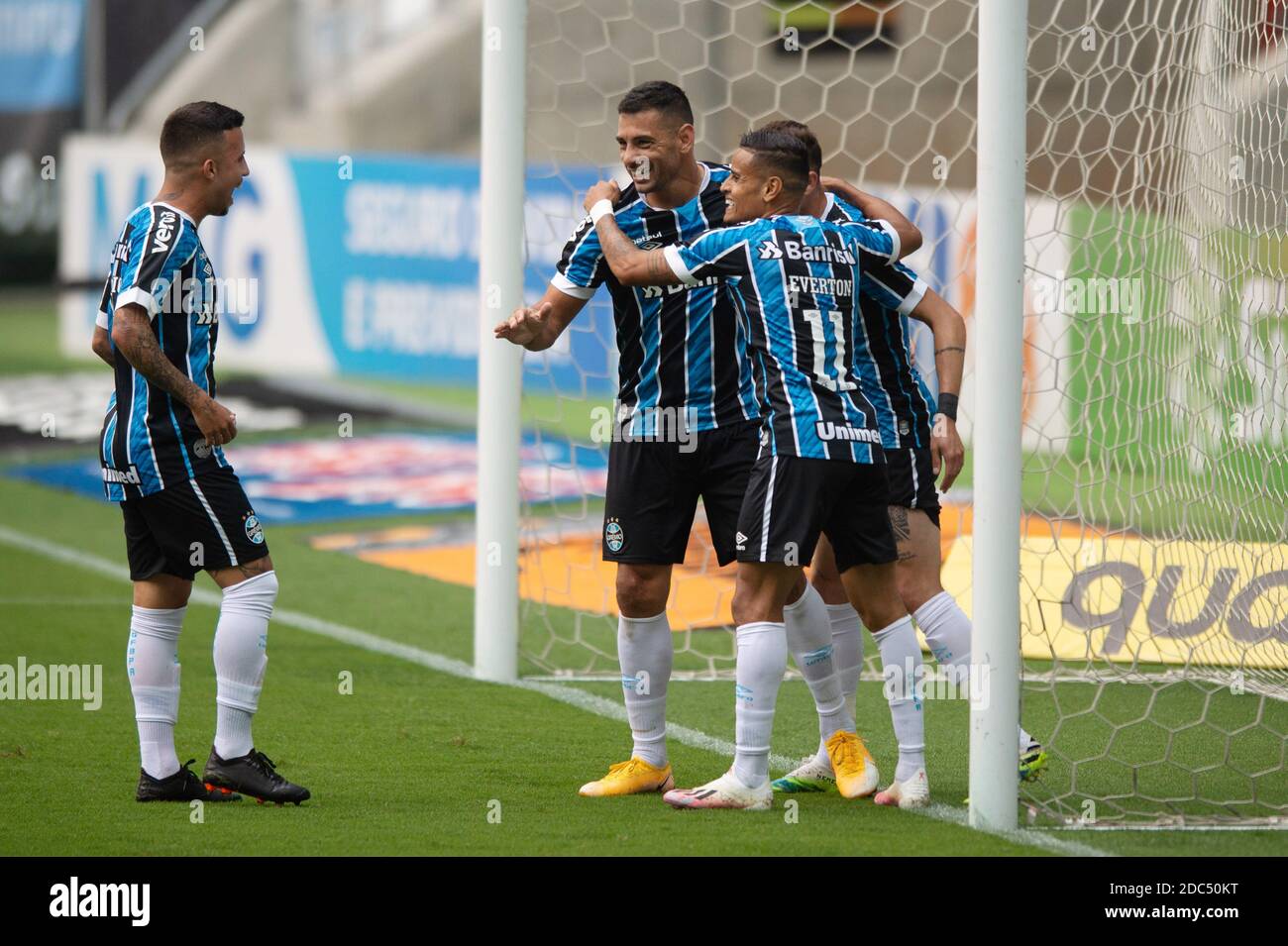 Arena De Gremio Porto Alegre Brazil 18th Nov Brazil Cup Gremio Versus Cuiaba Diego Souza Of Gremio In The Netting And Celebrates His Goal In The 10th Minute 1 0 Credit Action Arena De Gremio Porto Alegre Brazil 18th Nov Brazil Cup Gremio Versus Cuiaba Diego Souza Of Gremio In The Netting And Celebrates His Goal In The 10th Minute 1 0 Credit Action