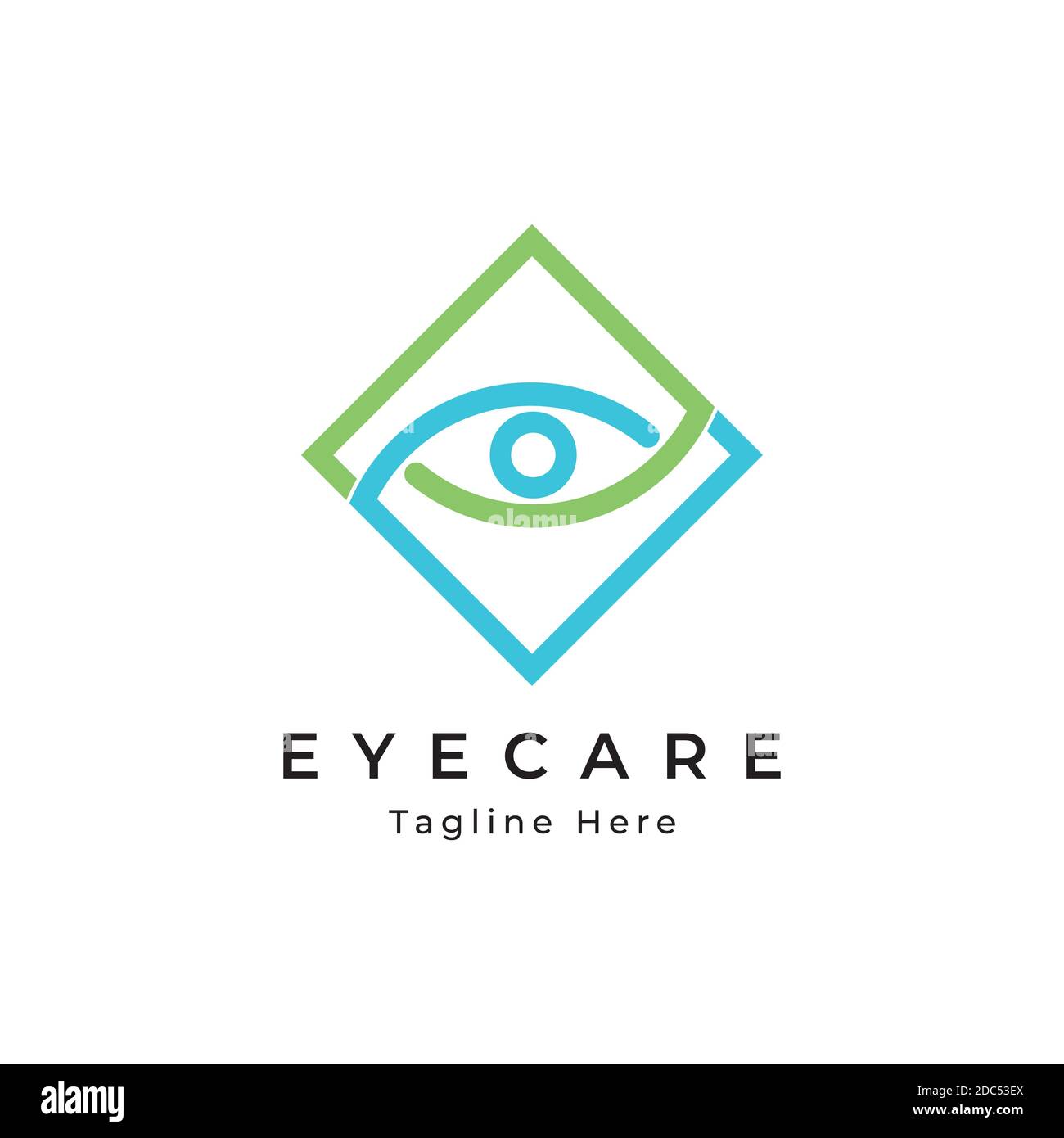 Eye care logo design template.eye symbol for medical clinic Stock Vector