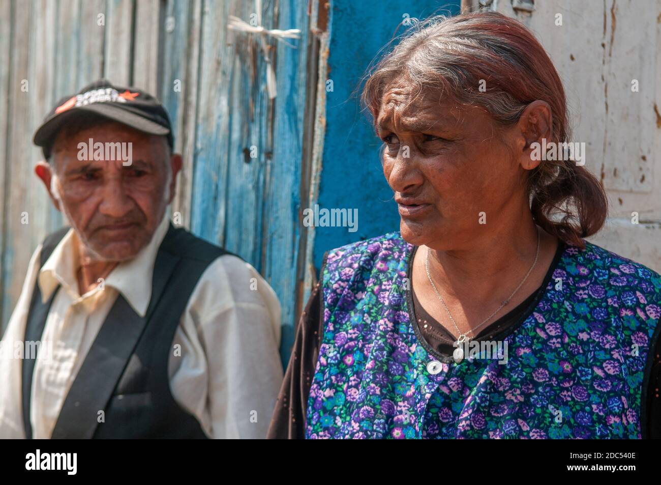 5/16/2018. Lomnicka, Slovakia. Roma or Gypsy community in the heart of Slovakia, living in horrible conditions. They suffer for poverty, stigma and lu Stock Photo