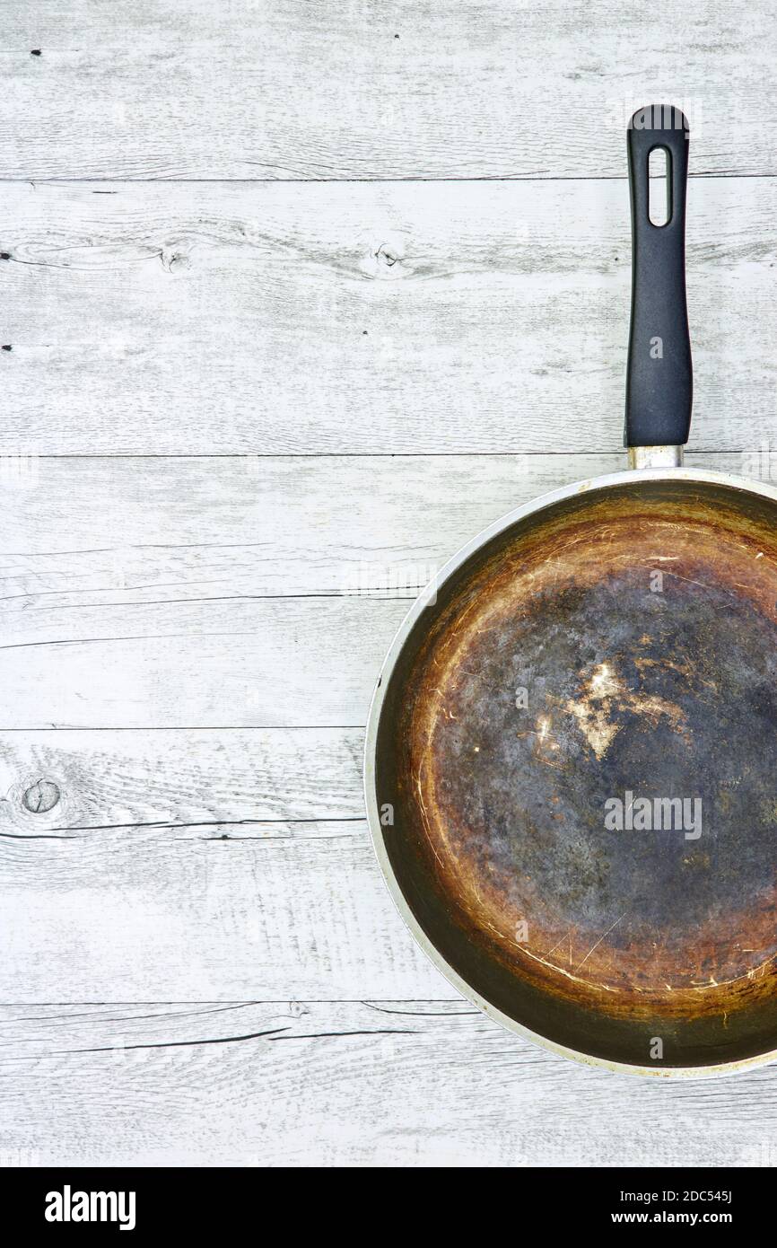 A studio photo of a old frying pan Stock Photo Alamy