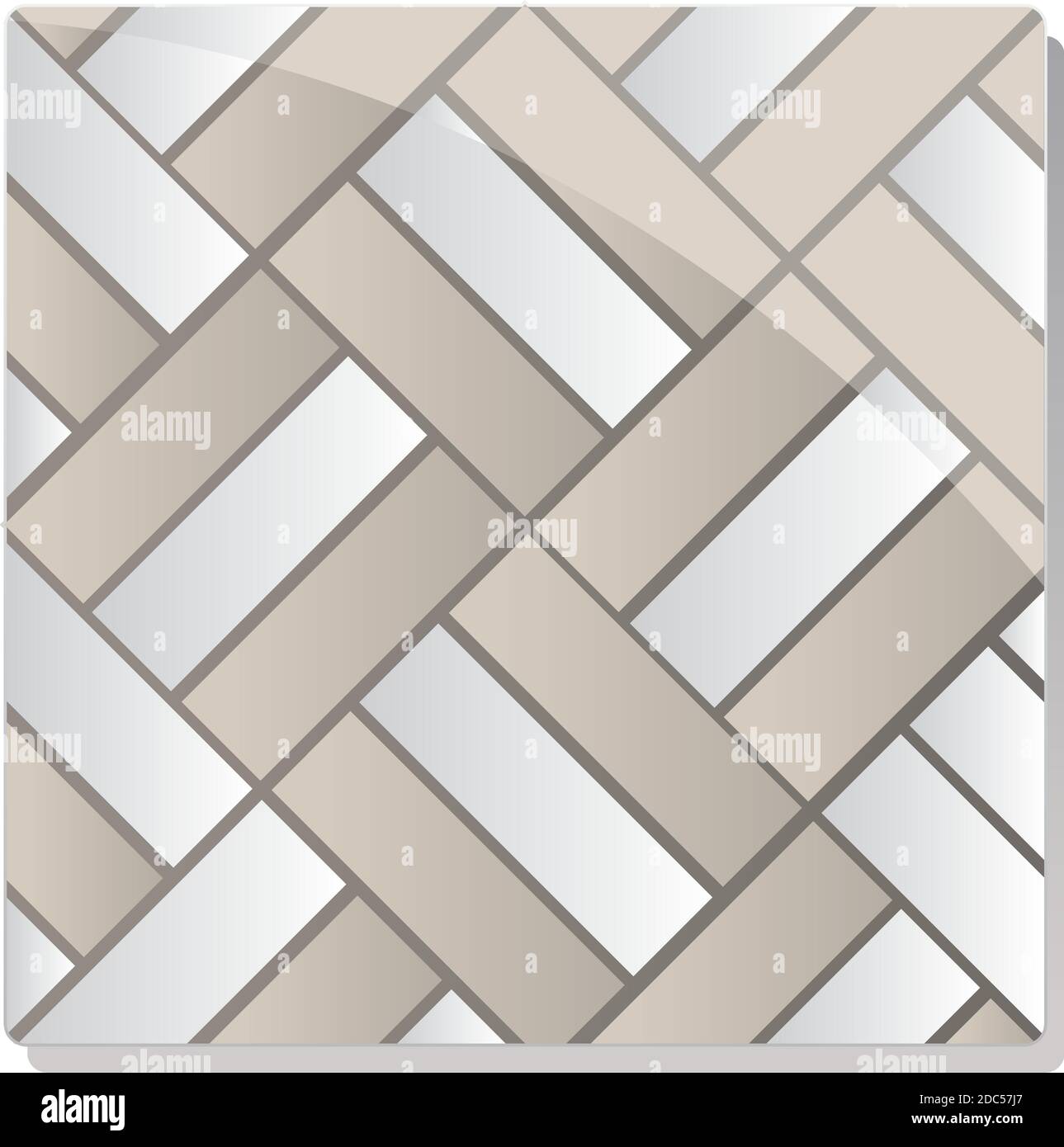 simple rectangles parquet tessellation tiles vector illustration Stock