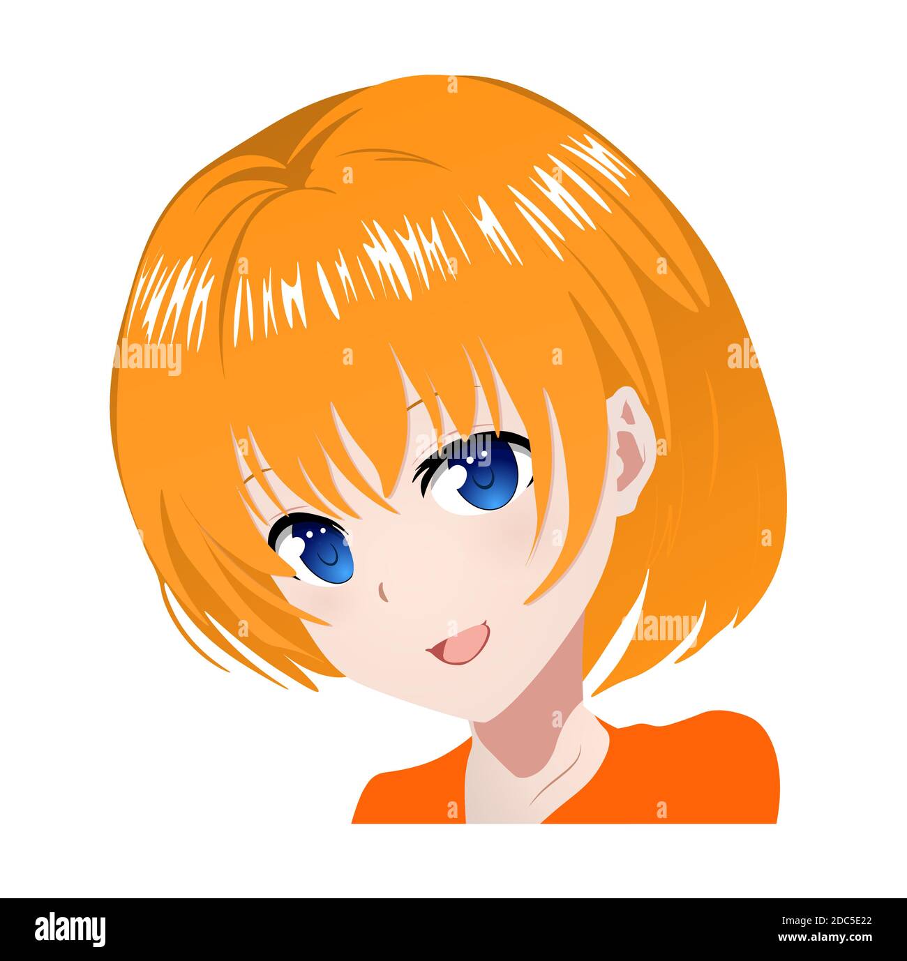 Anime Girl Bob Haircut Bangs Scarf: Vector có sẵn (miễn phí bản quyền)  1559072594 | Shutterstock