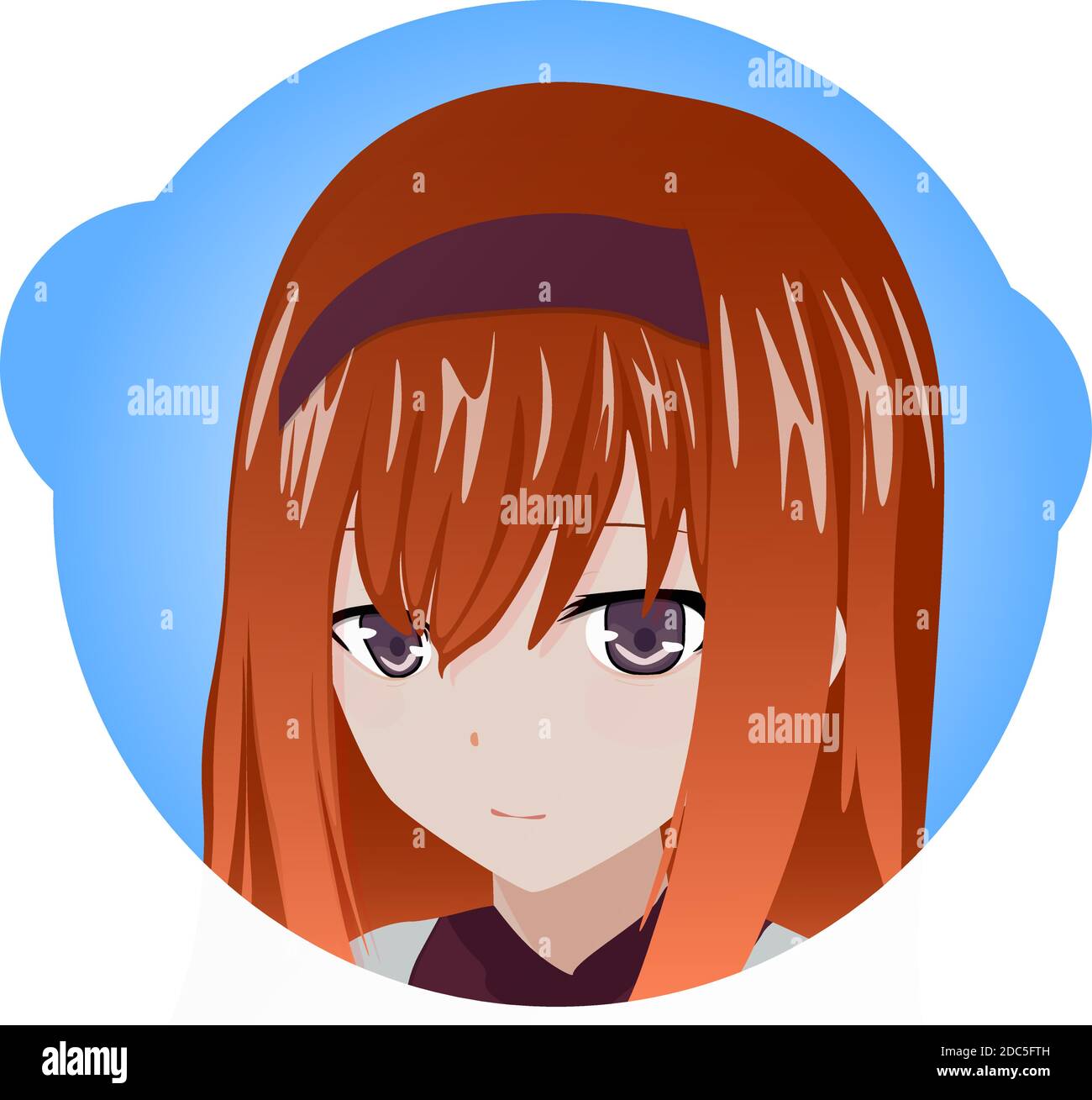 Vector cartoon characters. Anime girl in japanese. Anime style, drawn  vector illustration. Sketch. Manga style. Colored. EPS 10 Stock Vector  Image & Art - Alamy