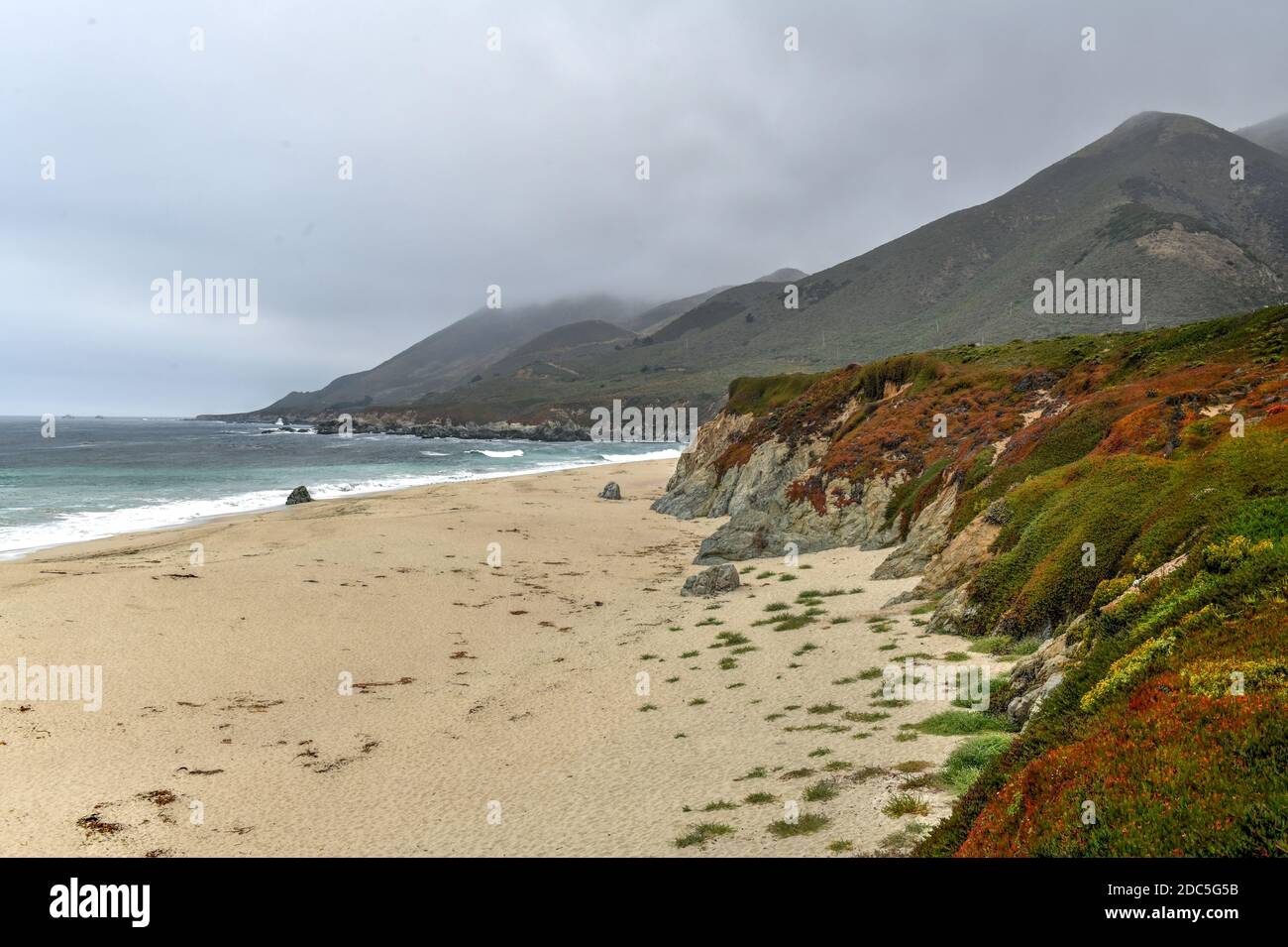 A beautiful view of Garrapata State Park along Big Sur, California in ...