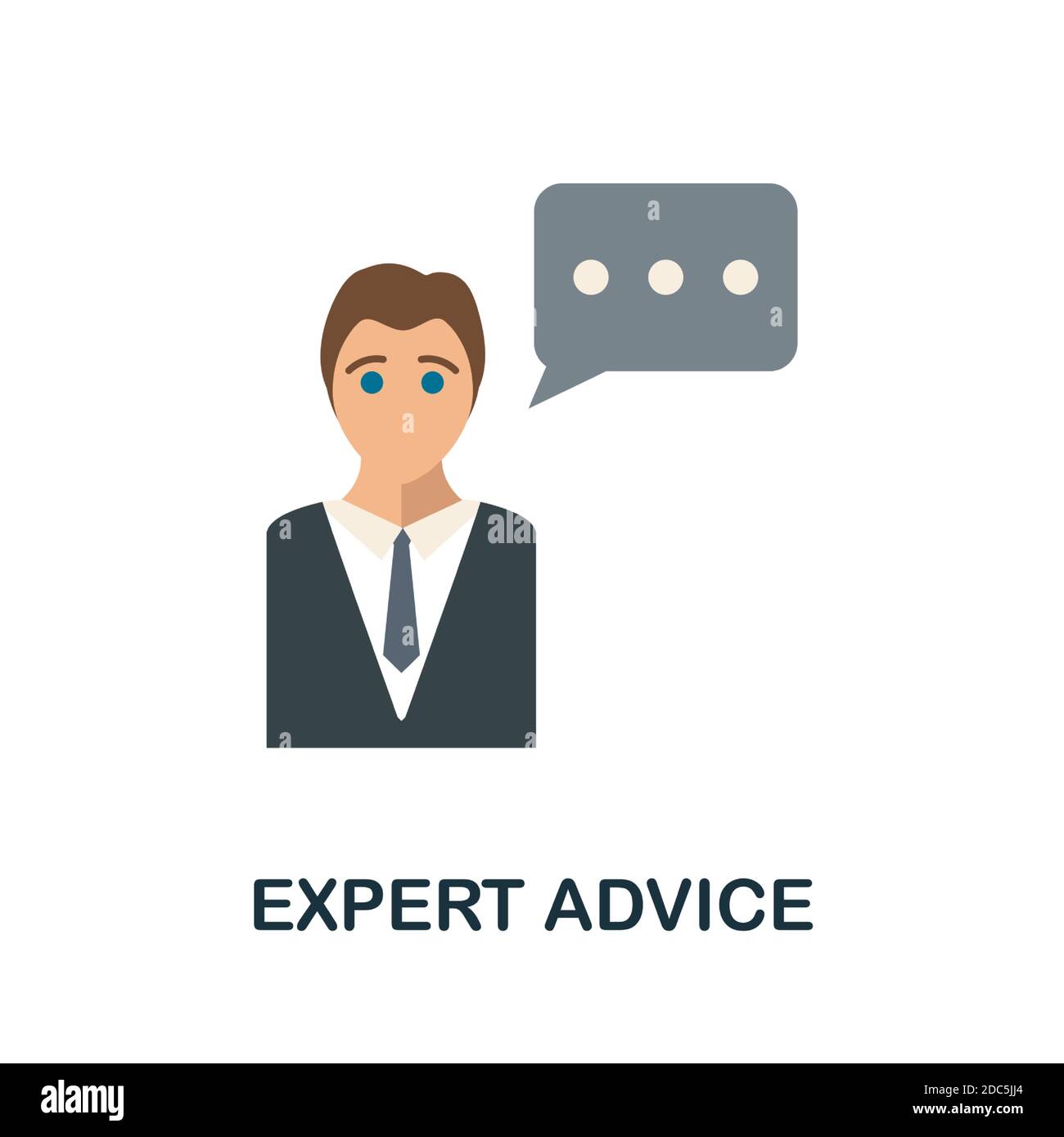 Expert Advice icon. Simple element from human resources collection. Creative Expert Advice icon for web design, templates, infographics and more Stock Vector