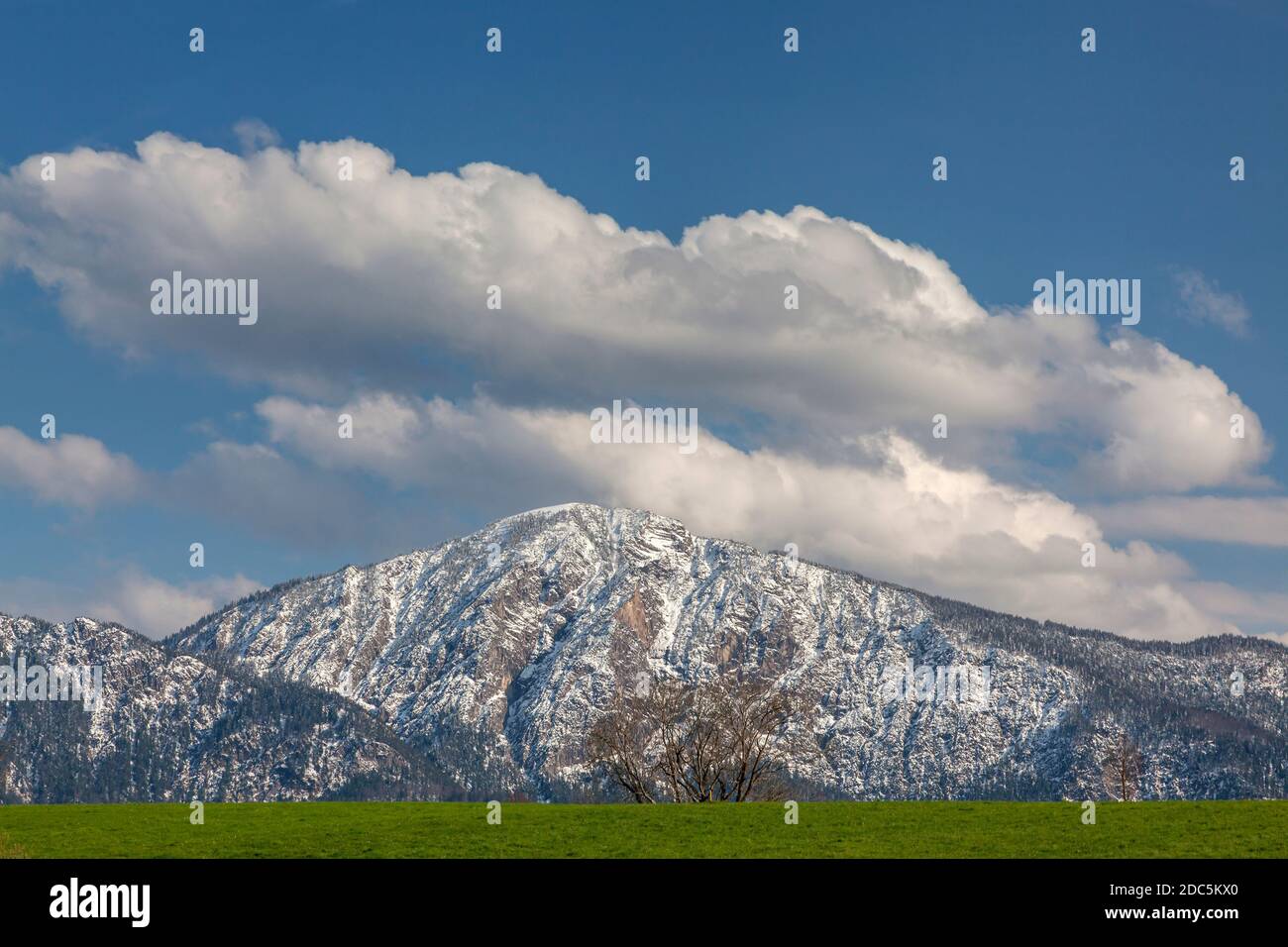 geography / travel, Germany, Bavaria, Jochberg (peak) in the spring, Grossweil, near Kochel, Upper Bav, Additional-Rights-Clearance-Info-Not-Available Stock Photo