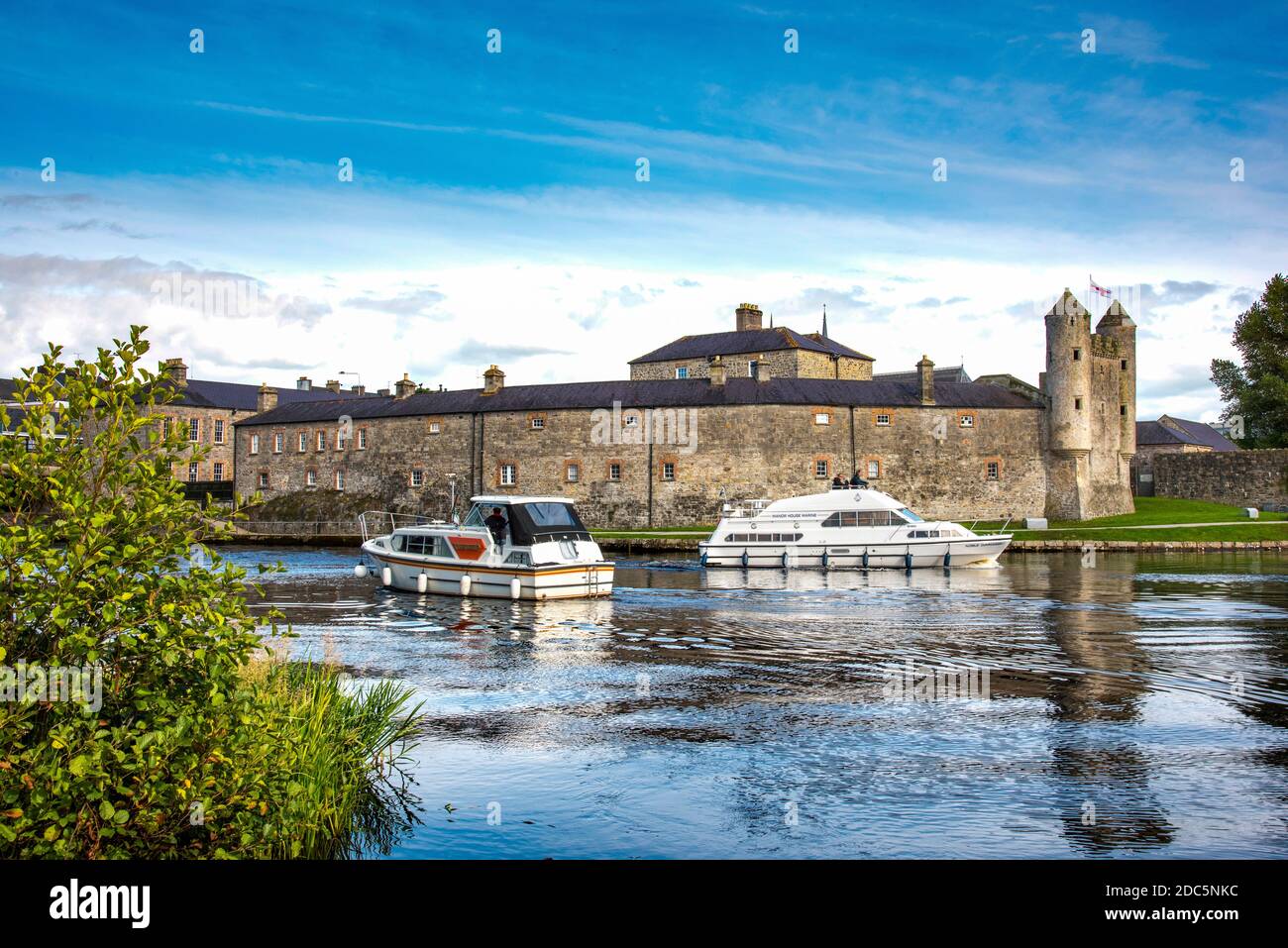 Cruise boats at Enniskillen Castle, Co. Fermanagh, Northern Ireland Stock Photo Alamy
