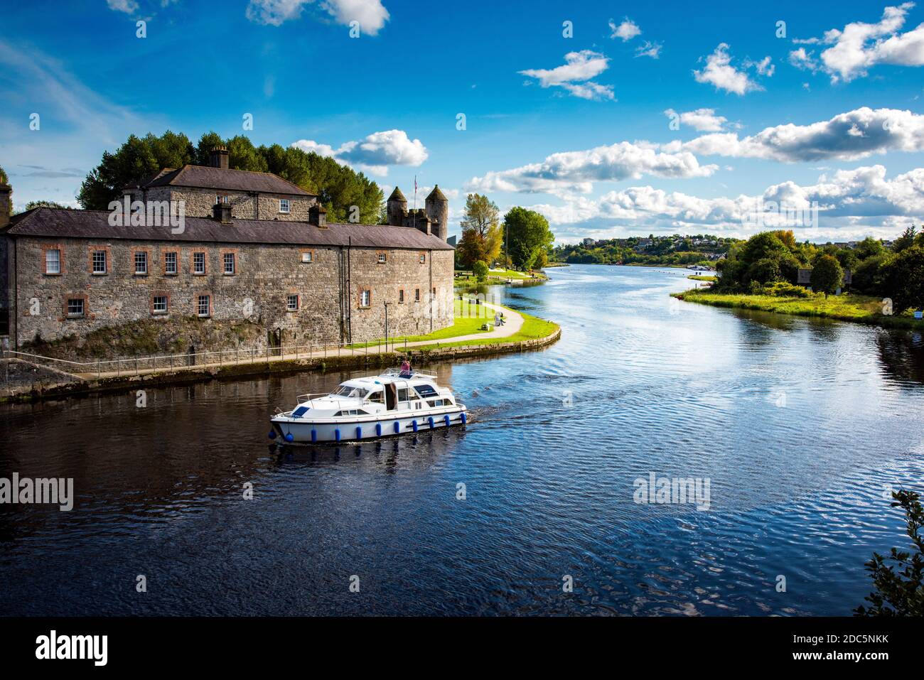 Cruise boats at Enniskillen Castle, Co. Fermanagh, Northern Ireland