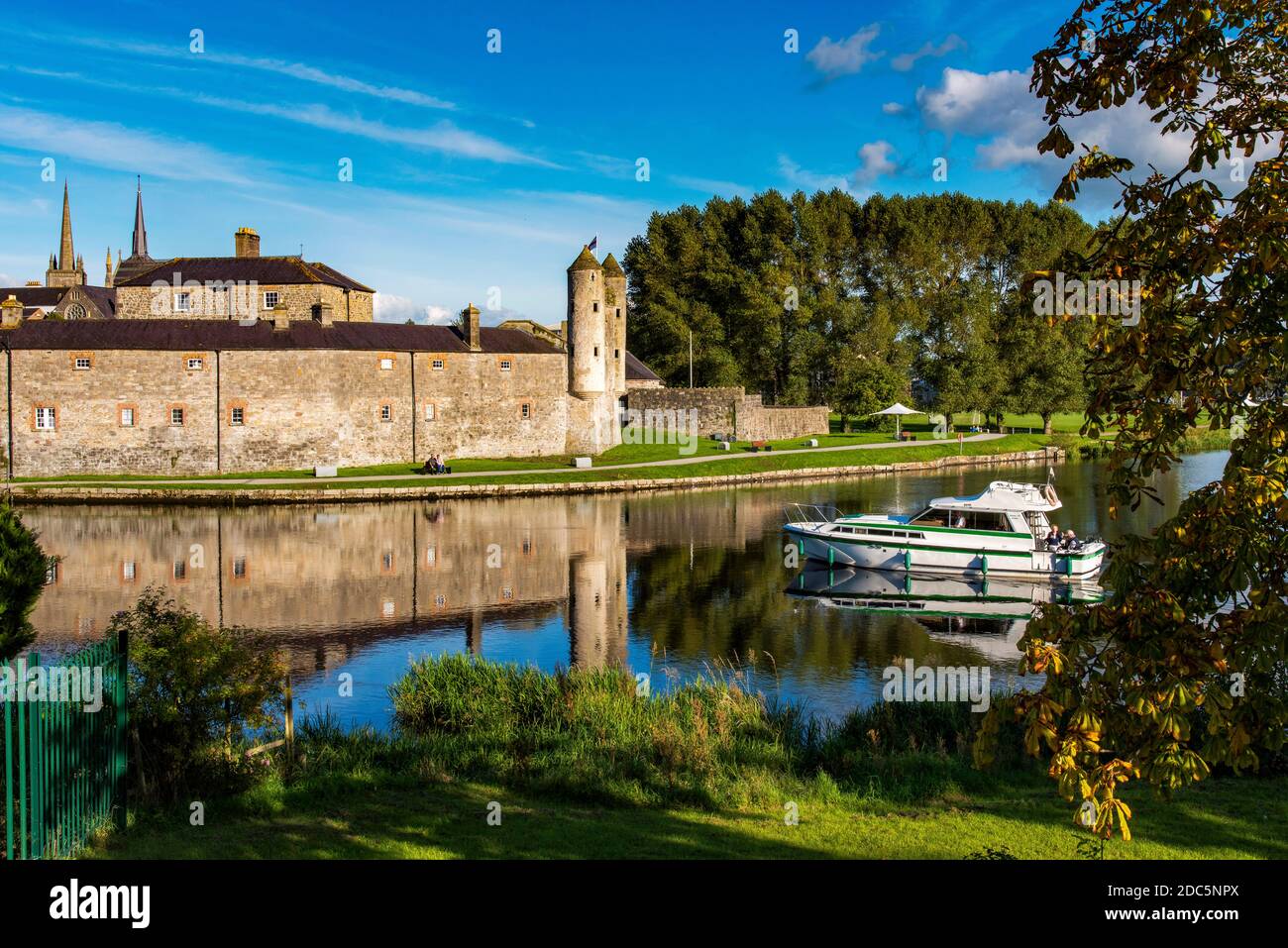 Cruise boats at Enniskillen Castle, Co. Fermanagh, Northern Ireland